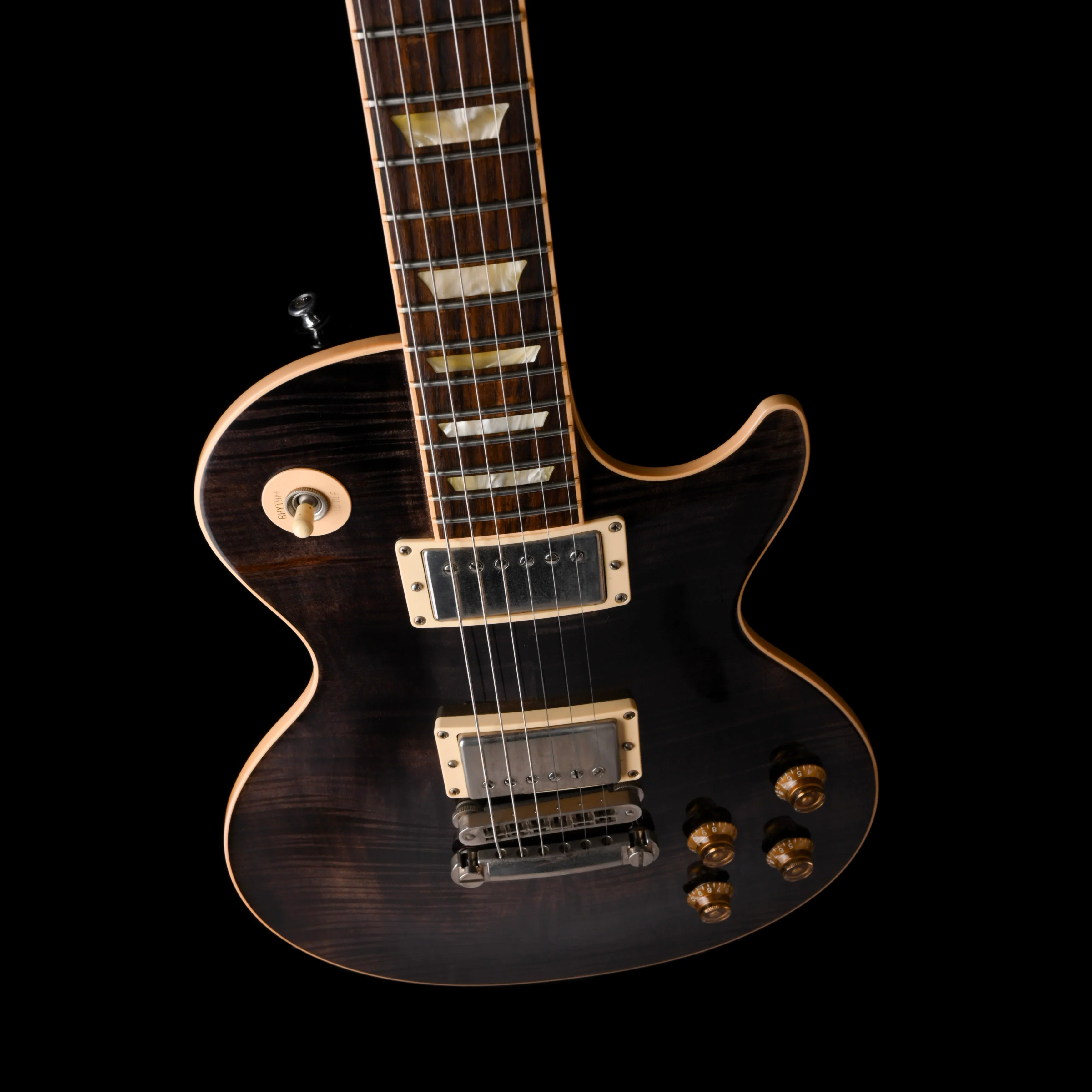 Used 2005 Gibson Les Paul Standard Premium Plus Trans Black with OHSC - Image 3