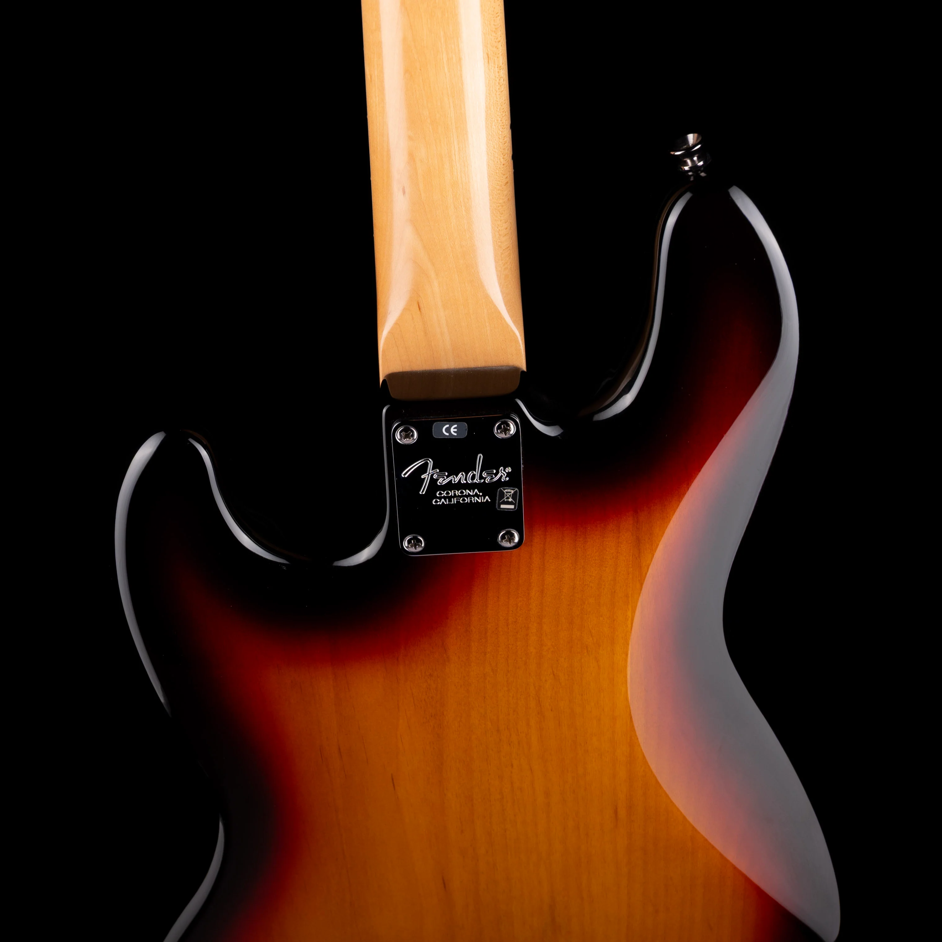 Used 2008 Fender American Standard Jazz Bass 3-Tone Sunburst With OHSC - Image 10