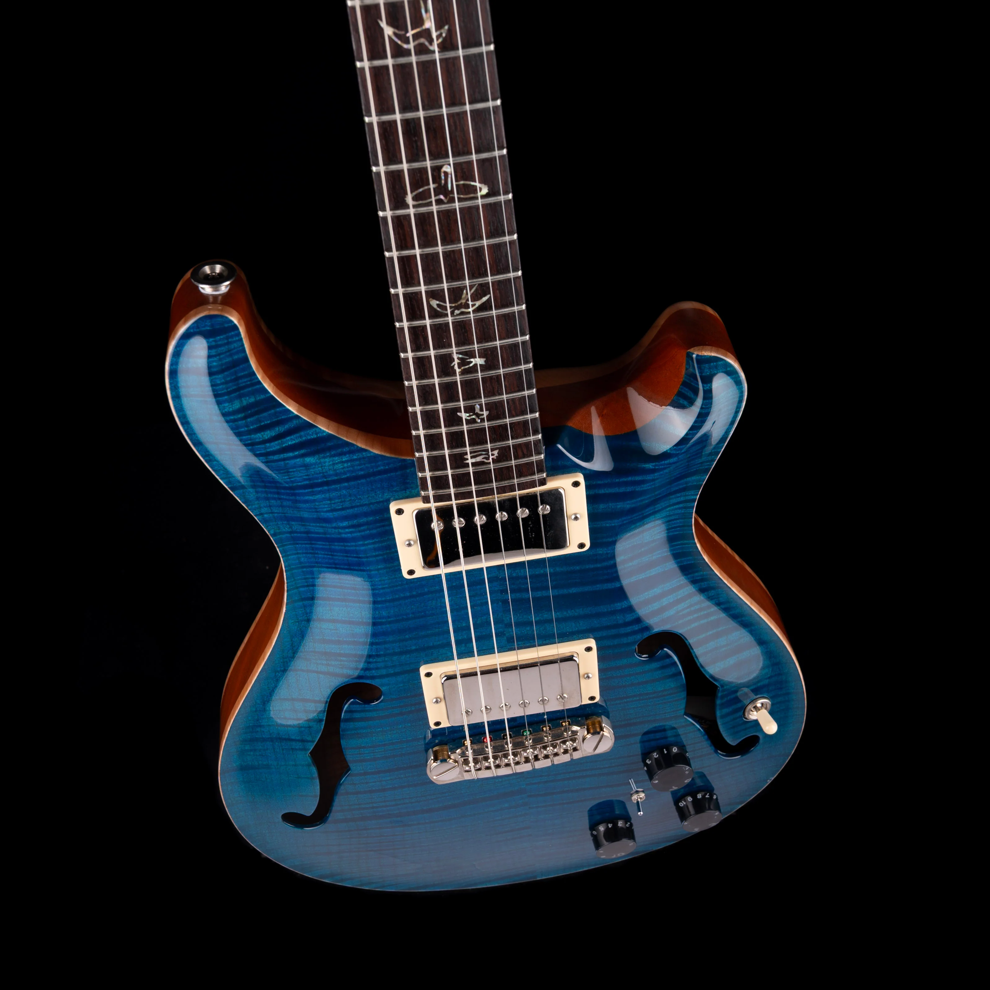Used 2009 PRS Core Hollowbody II Blue Matteo with OHSC - Image 3