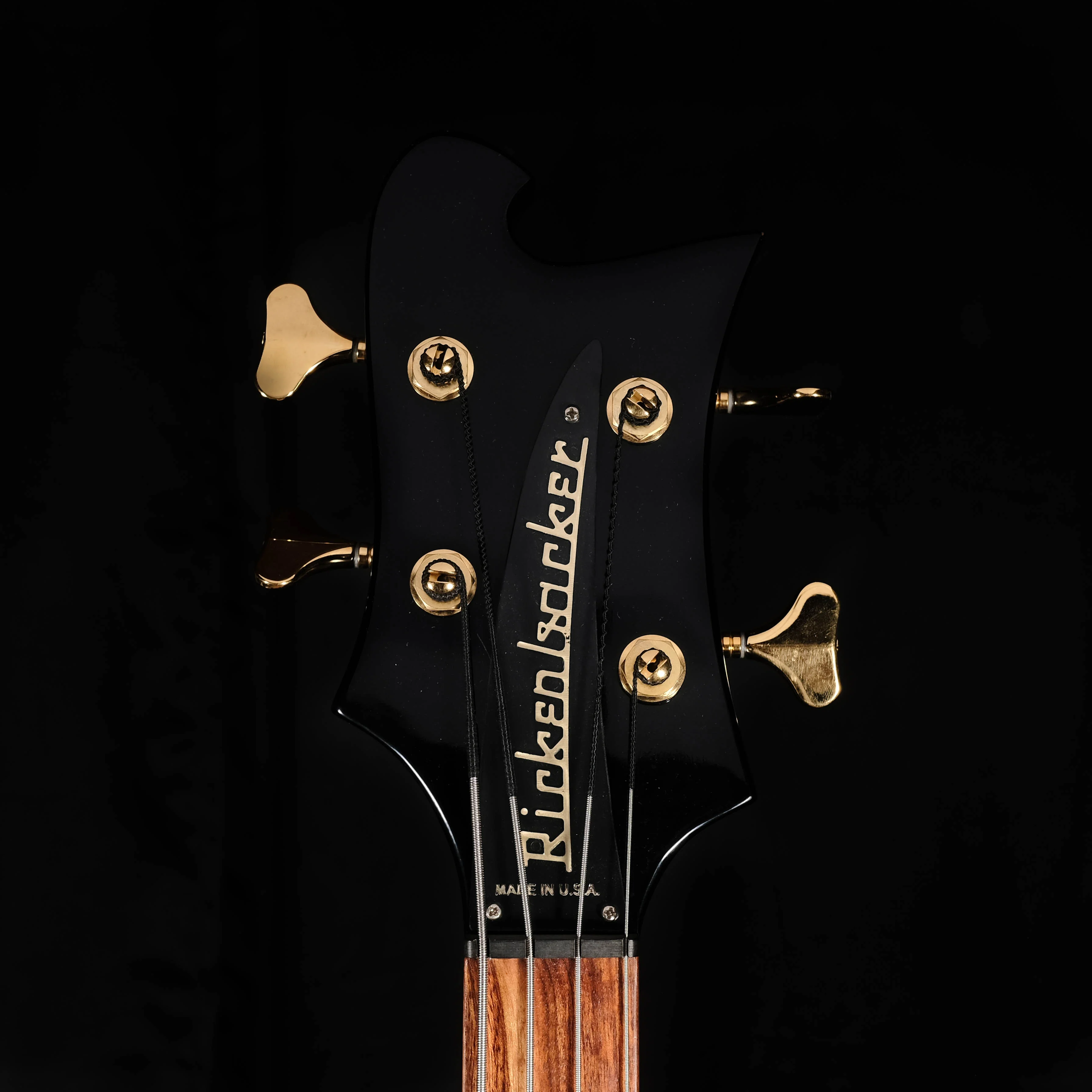Pre Owned 2012 Rickenbacker 4004 Cheyenne Bass Guitar - JetGlo With OHSC - Image 9
