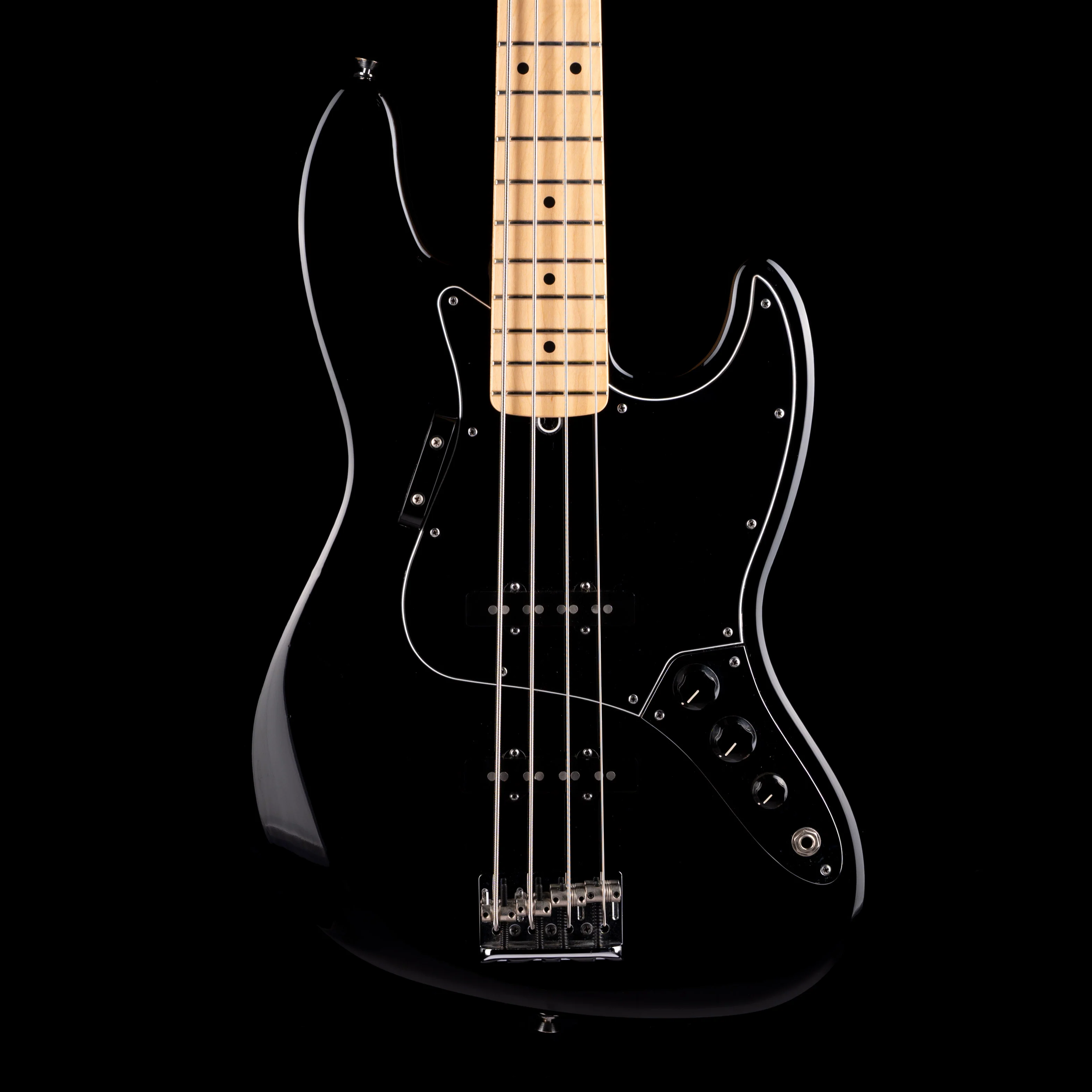 Used 2013 Fender American Standard Jazz Bass Black with OHSC