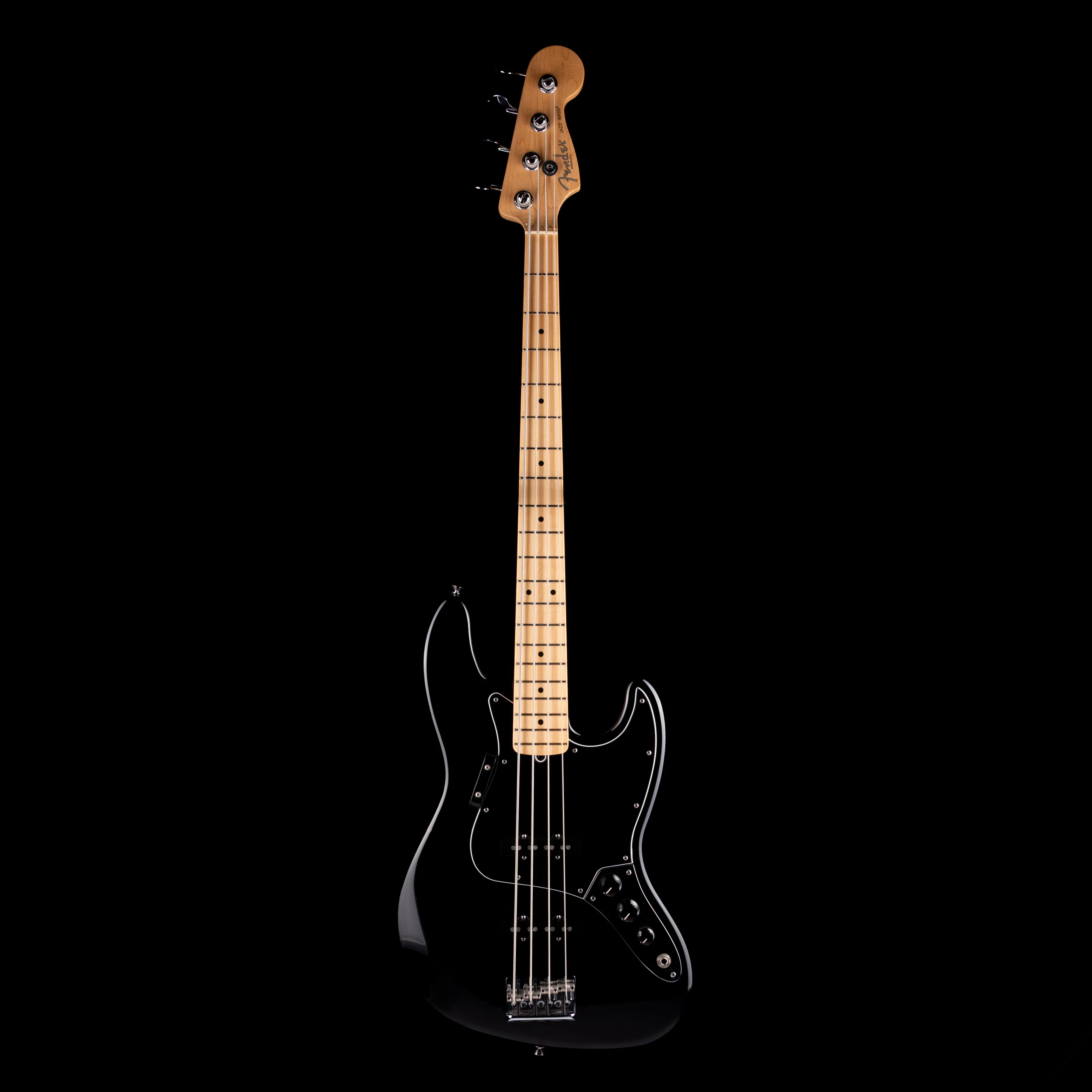 Used 2013 Fender American Standard Jazz Bass Black with OHSC - Image 2