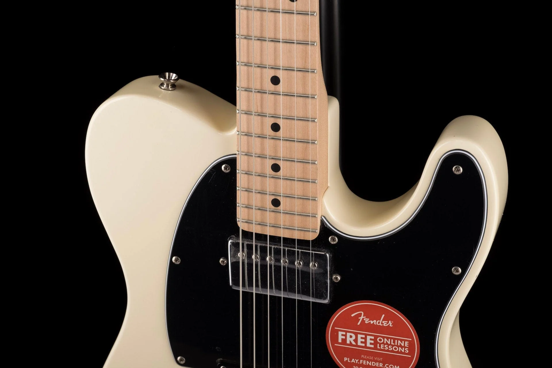 Used 2018 Squier Contemporary Telecaster HH Pearl White Electric Guitar - Image 3
