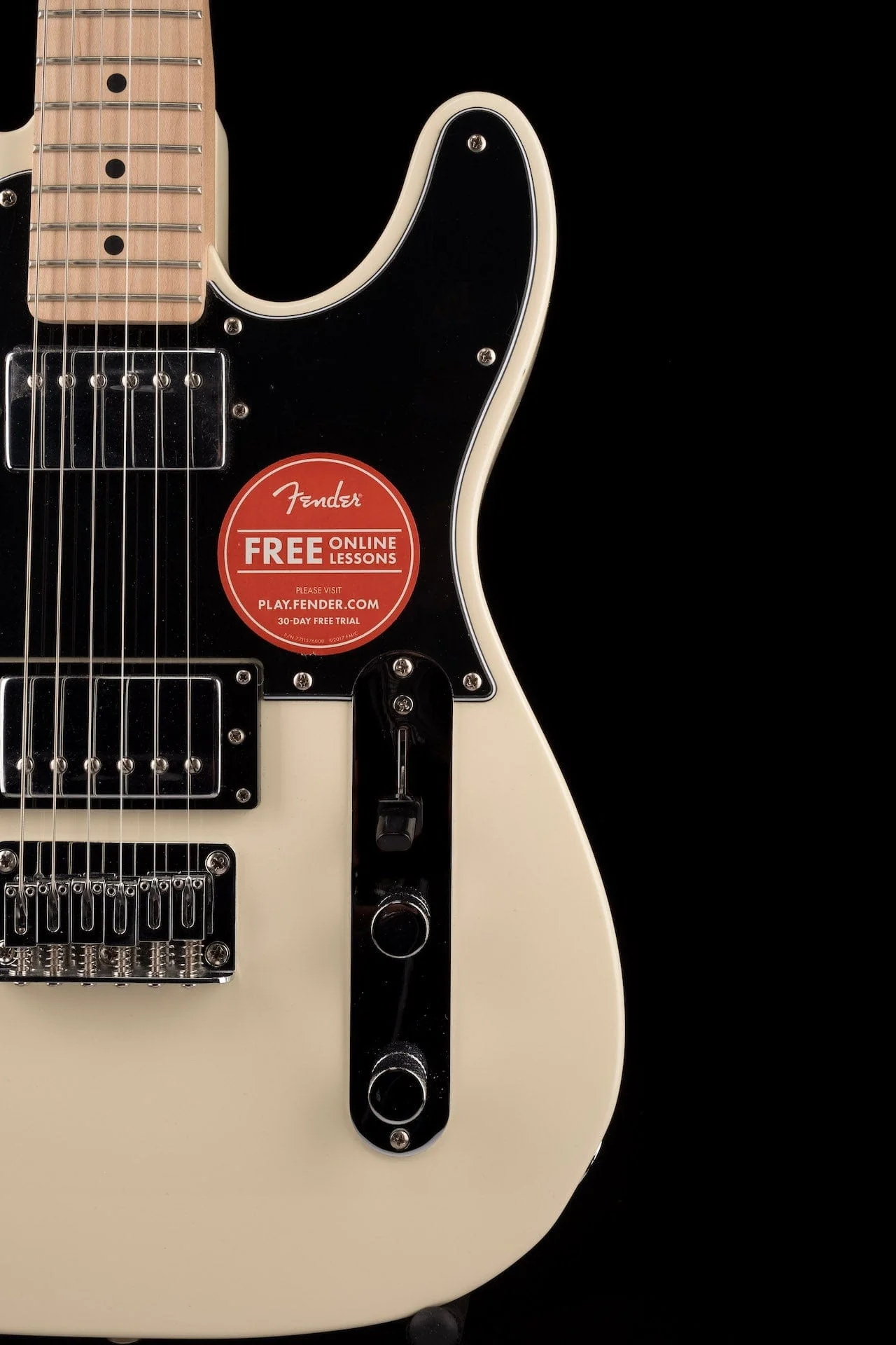 Used 2018 Squier Contemporary Telecaster HH Pearl White Electric Guitar - Image 7