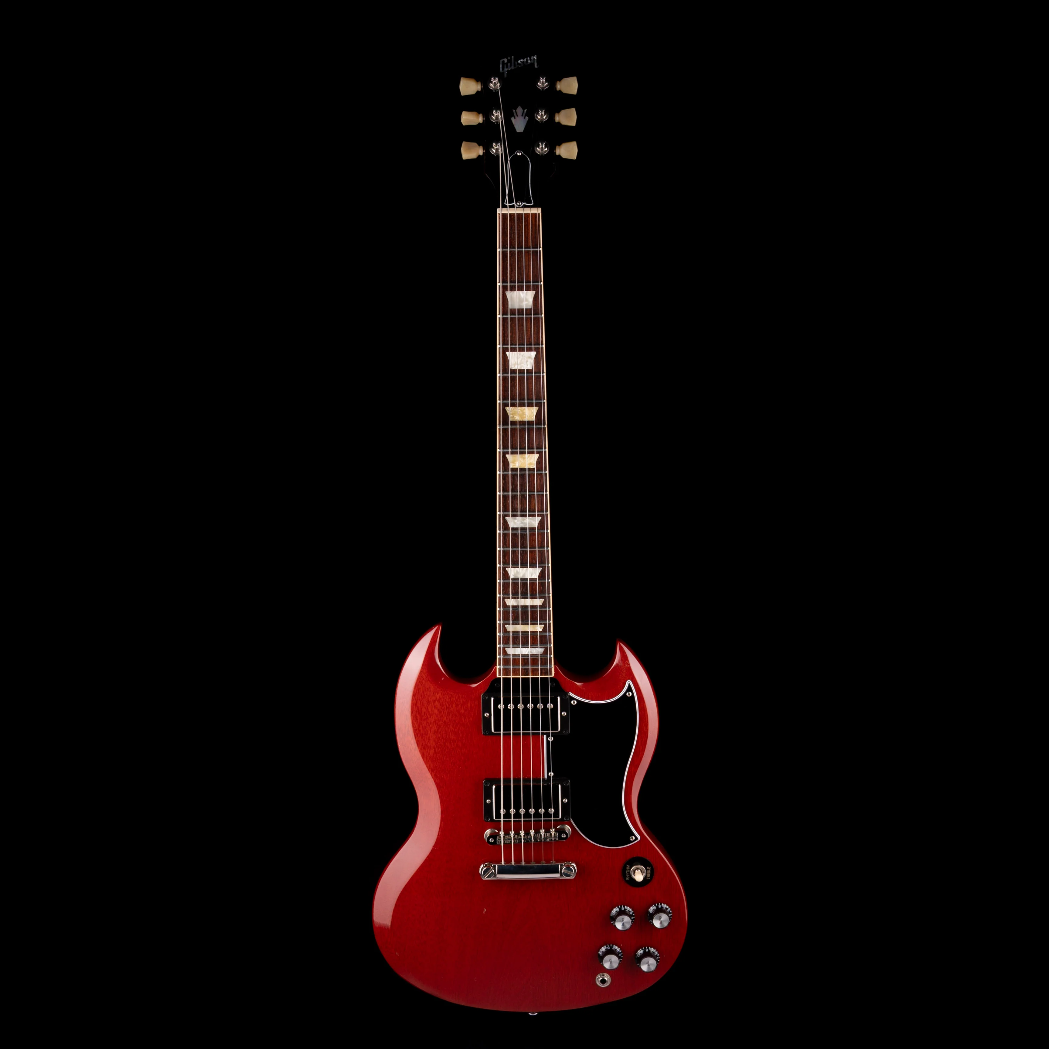 Used 2019 Gibson SG Standard '61 Stop Bar Vintage Cherry With OHSC - Serial # 132390134 - Image 2
