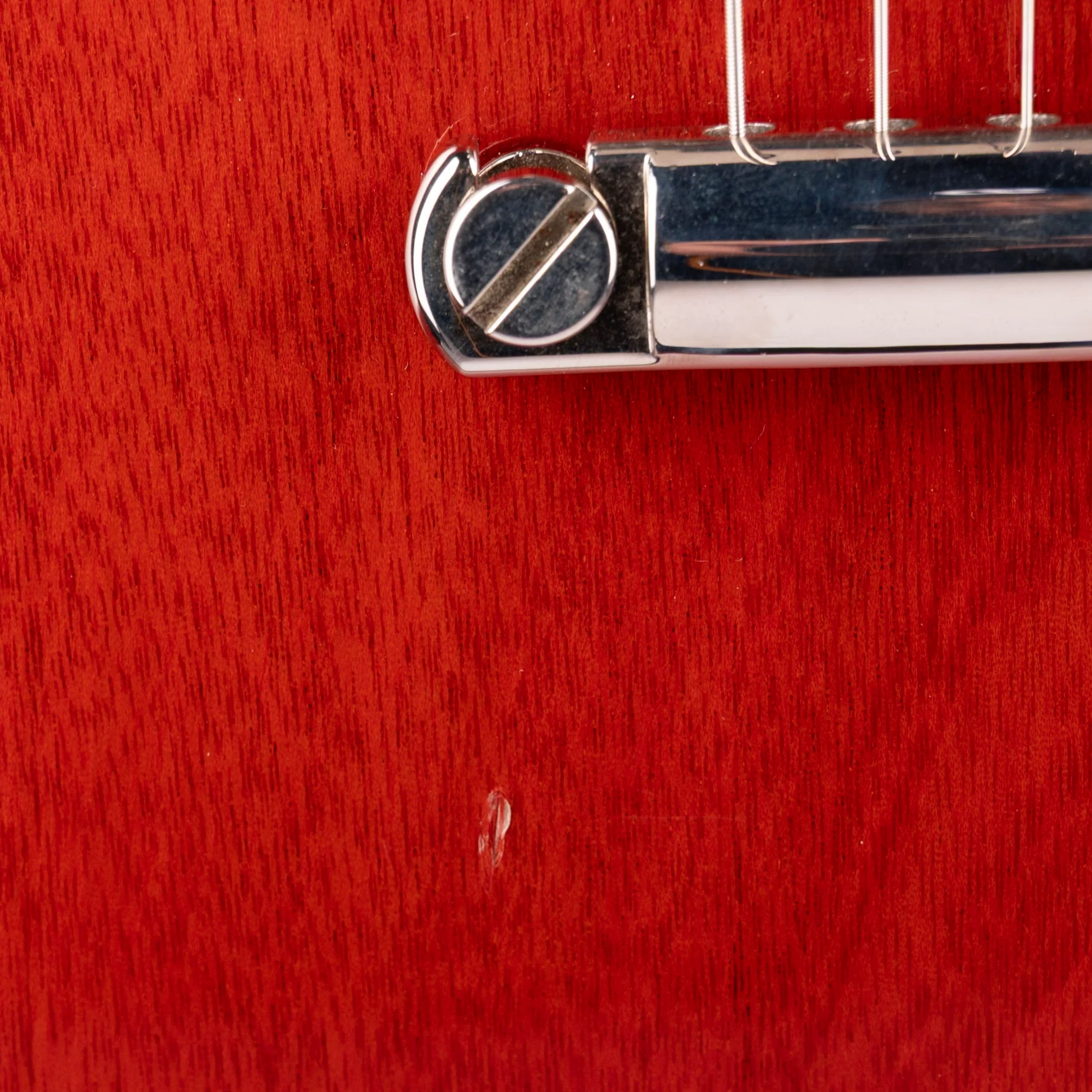Used 2019 Gibson SG Standard '61 Stop Bar Vintage Cherry With OHSC - Serial # 132390134 - Image 5