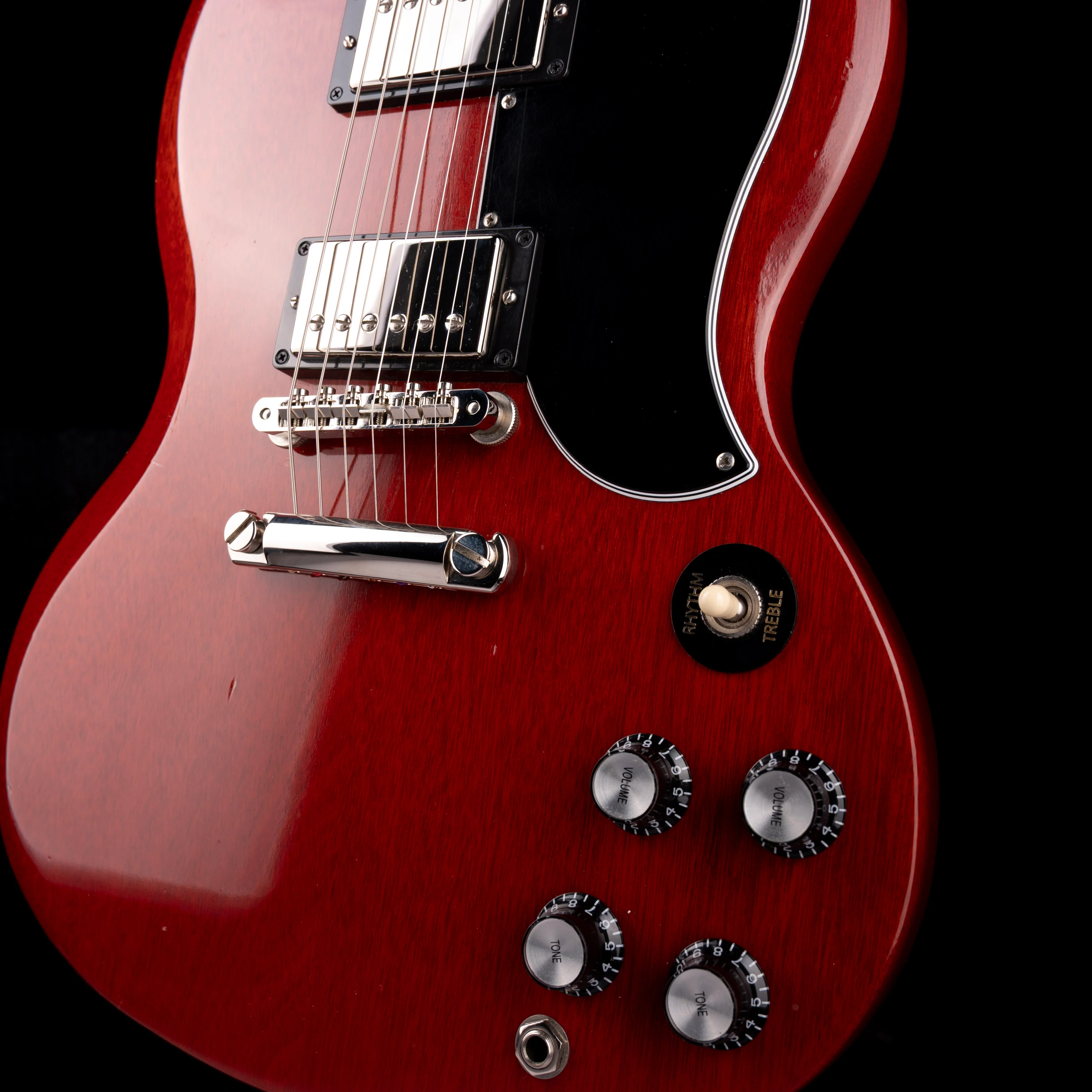 Used 2019 Gibson SG Standard '61 Stop Bar Vintage Cherry With OHSC - Serial # 132390134 - Image 7