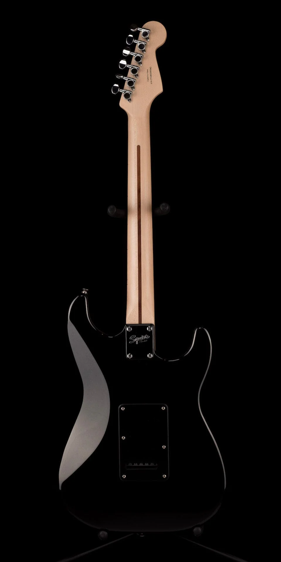 Used 2019 Squier Contemporary Stratocaster HH Left-Handed Black Metallic Electric Guitar - Image 11