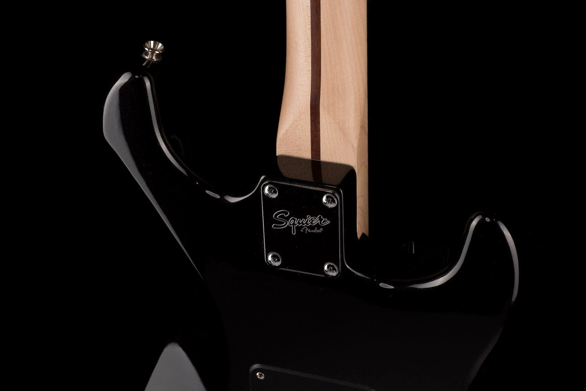 Used 2019 Squier Contemporary Stratocaster HH Left-Handed Black Metallic Electric Guitar - Image 12