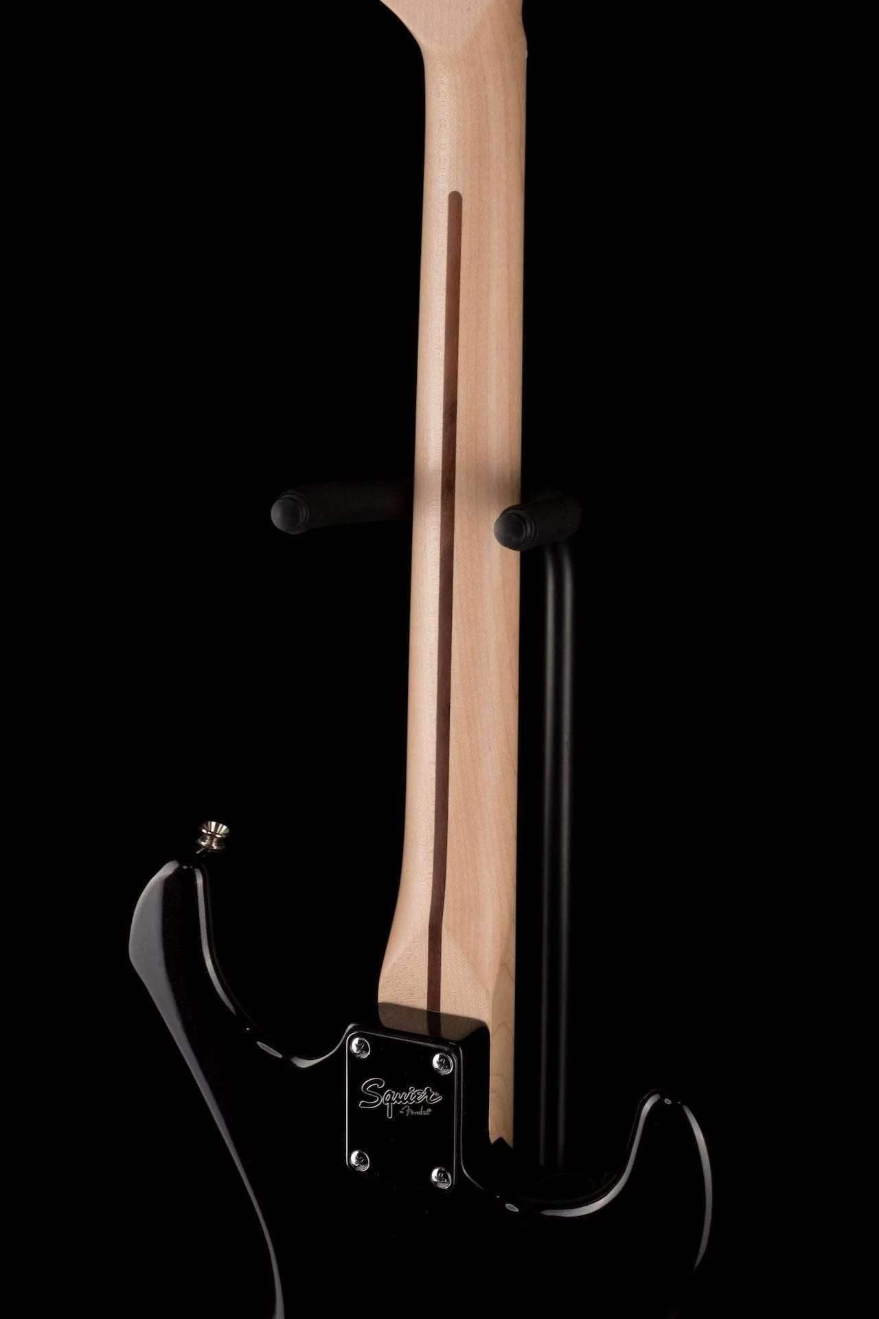 Used 2019 Squier Contemporary Stratocaster HH Left-Handed Black Metallic Electric Guitar - Image 13