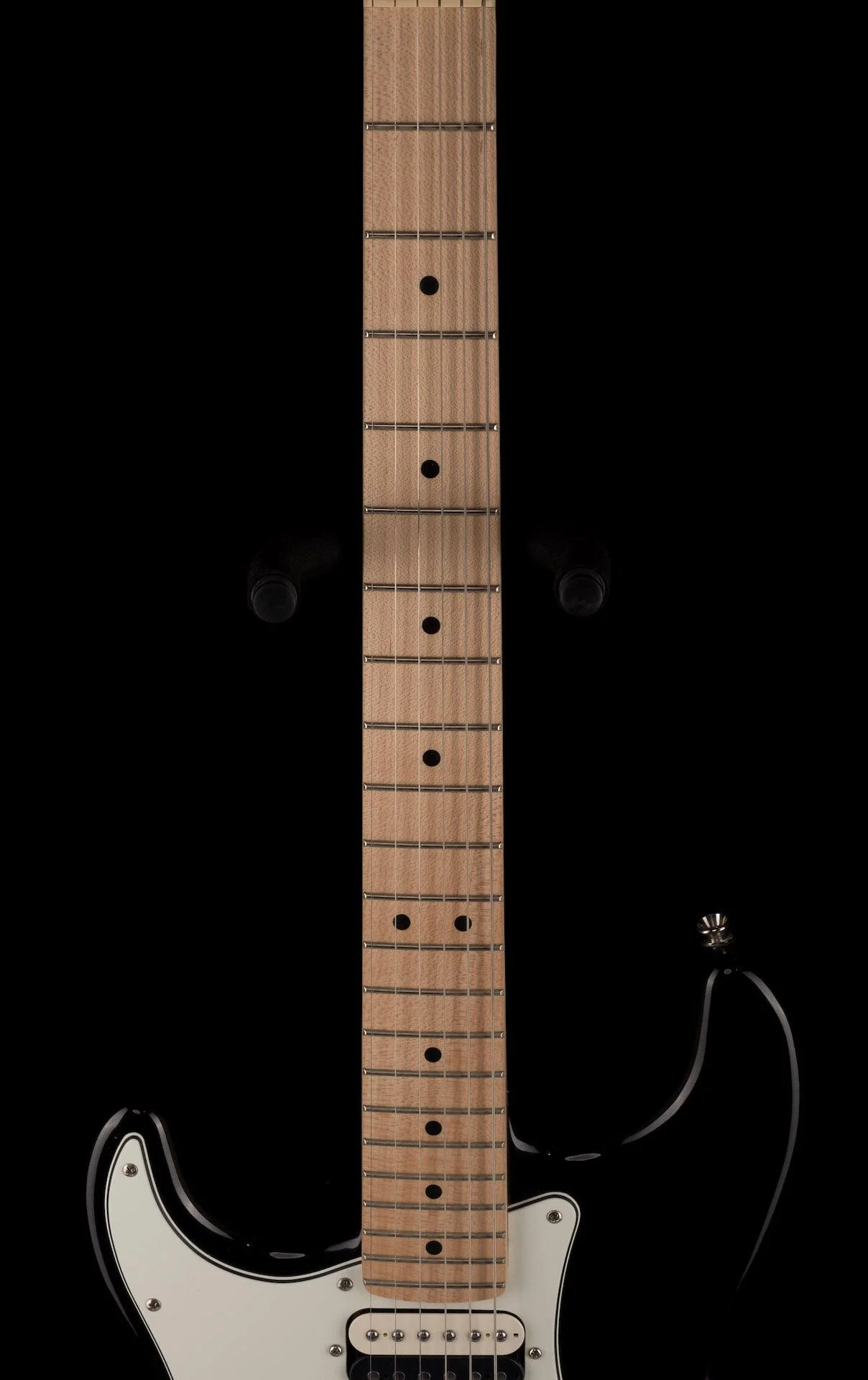 Used 2019 Squier Contemporary Stratocaster HH Left-Handed Black Metallic Electric Guitar - Image 9
