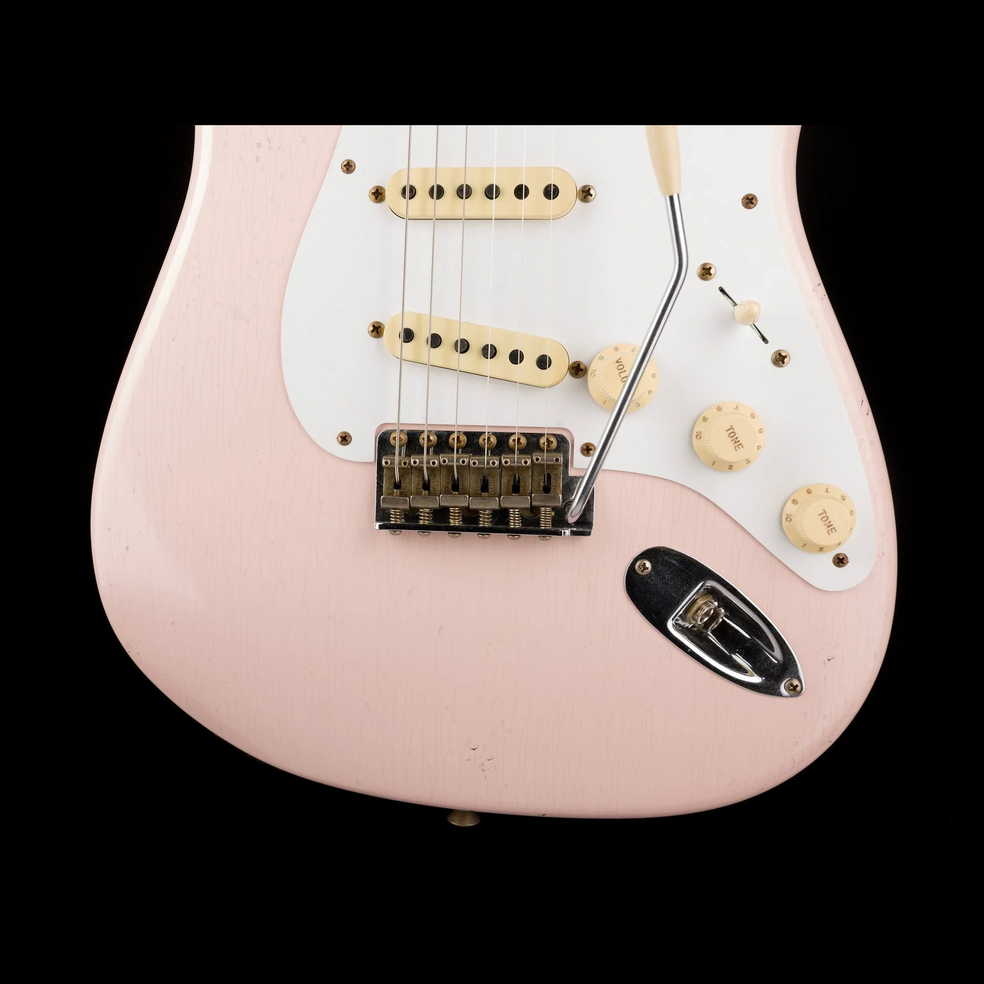 Used 2024 Fender Custom Shop 1958 Stratocaster Journeyman Relic Faded Shell Pink with OHSC - Image 5