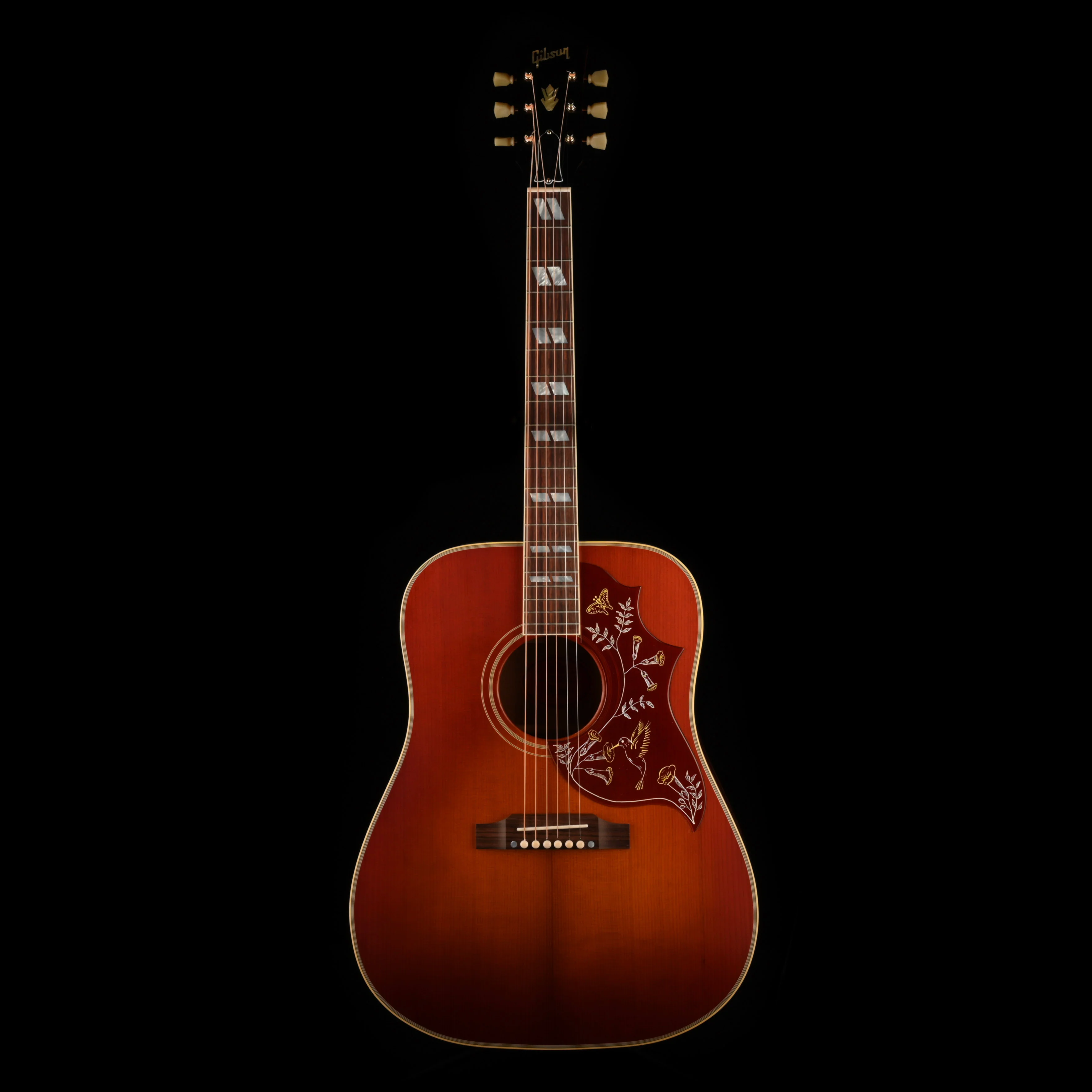 Used 2025 Gibson Custom Shop 1960 Hummingbird Fixed Bridge Heritage Cherry Sunburst Acoustic Guitar With OHSC - Image 2