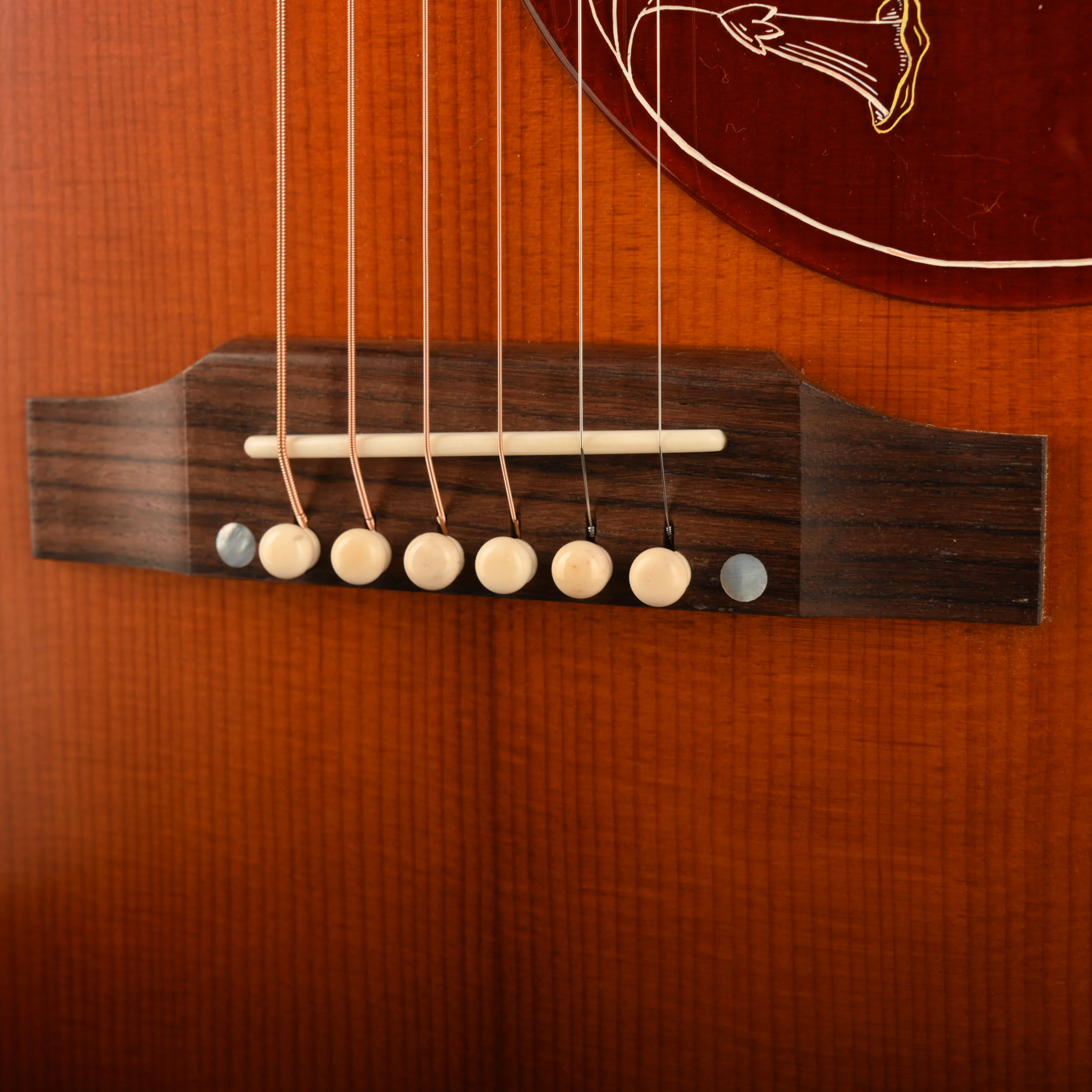 Used 2025 Gibson Custom Shop 1960 Hummingbird Fixed Bridge Heritage Cherry Sunburst Acoustic Guitar With OHSC - Image 7