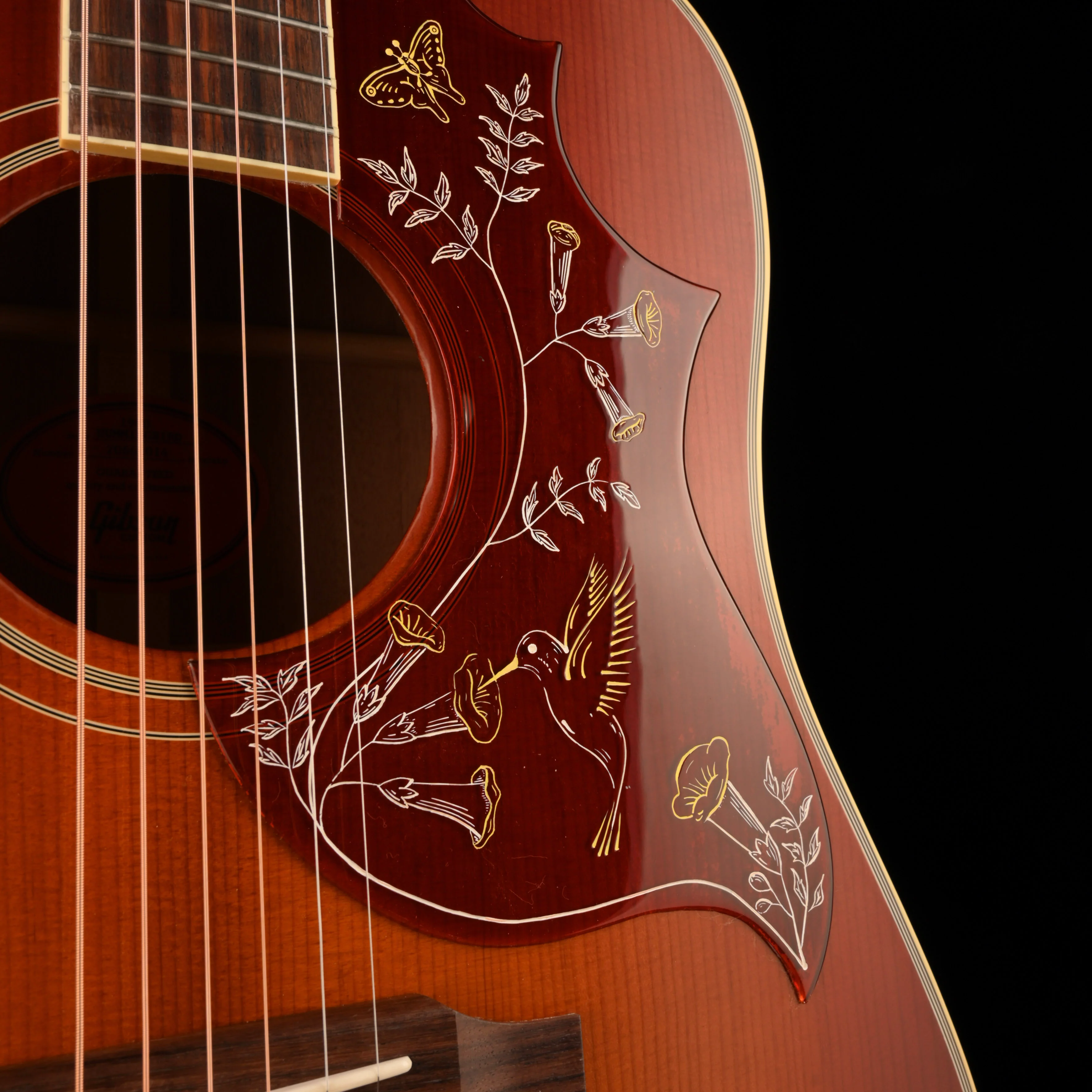 Used 2025 Gibson Custom Shop 1960 Hummingbird Fixed Bridge Heritage Cherry Sunburst Acoustic Guitar With OHSC - Image 8