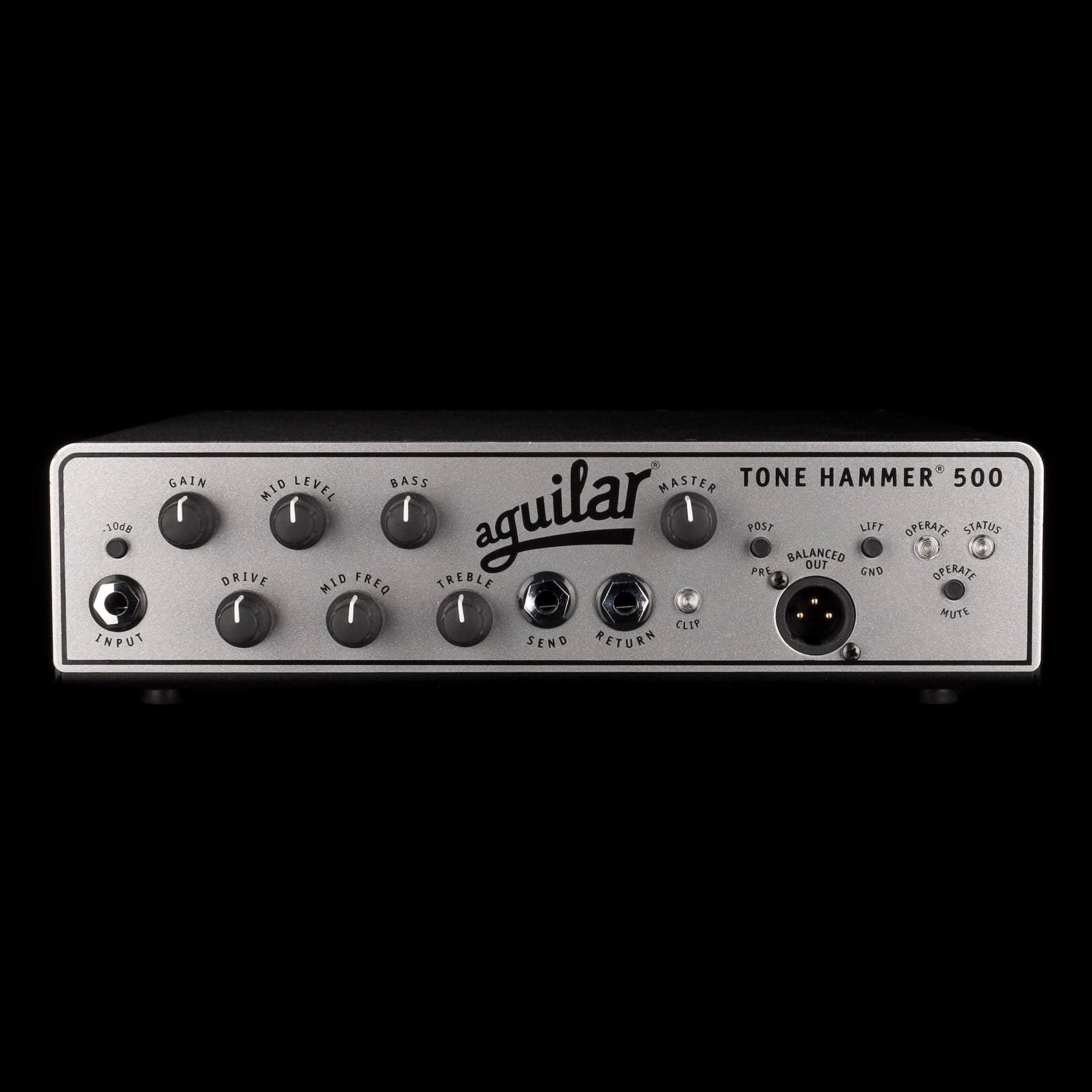 Used Aguilar Tone Hammer 500 Bass Amp Head with Carry Bag