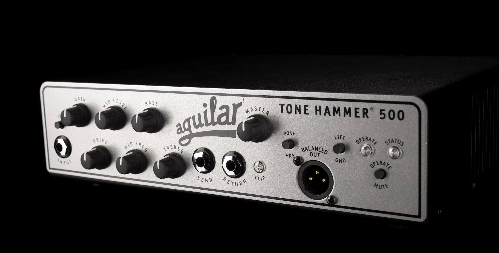 Used Aguilar Tone Hammer 500 Bass Amp Head with Carry Bag - Image 3