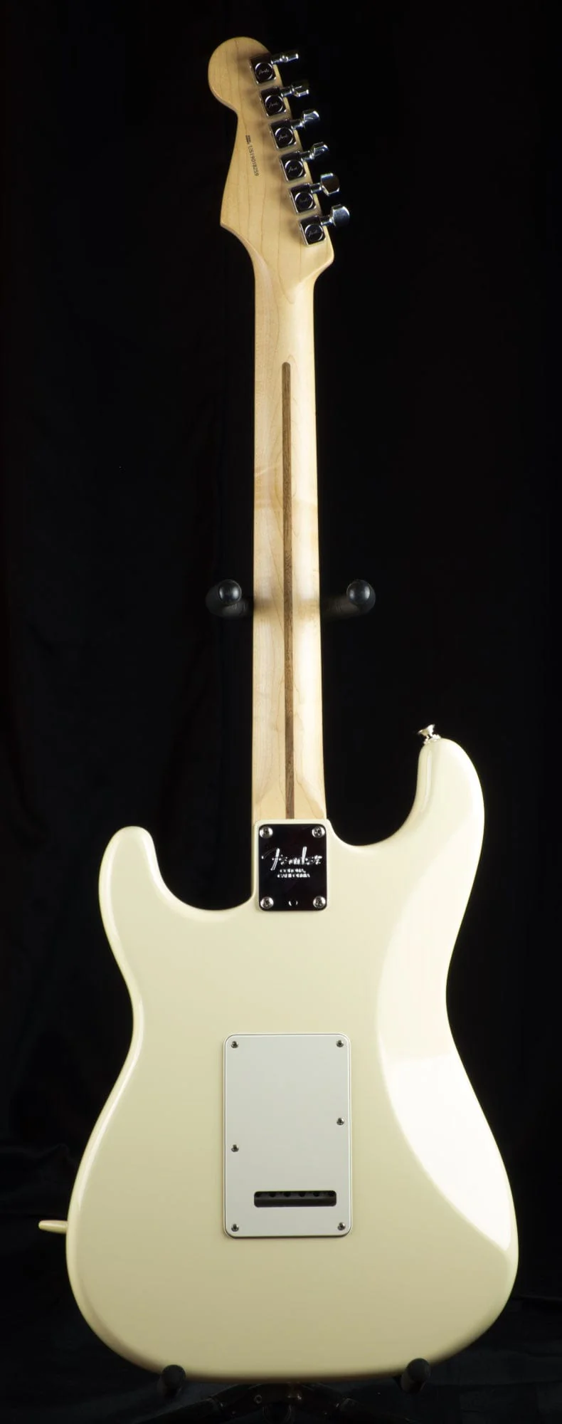 Used American Professional Strat HSS Maple Olympic White Electric Guitar - Image 3