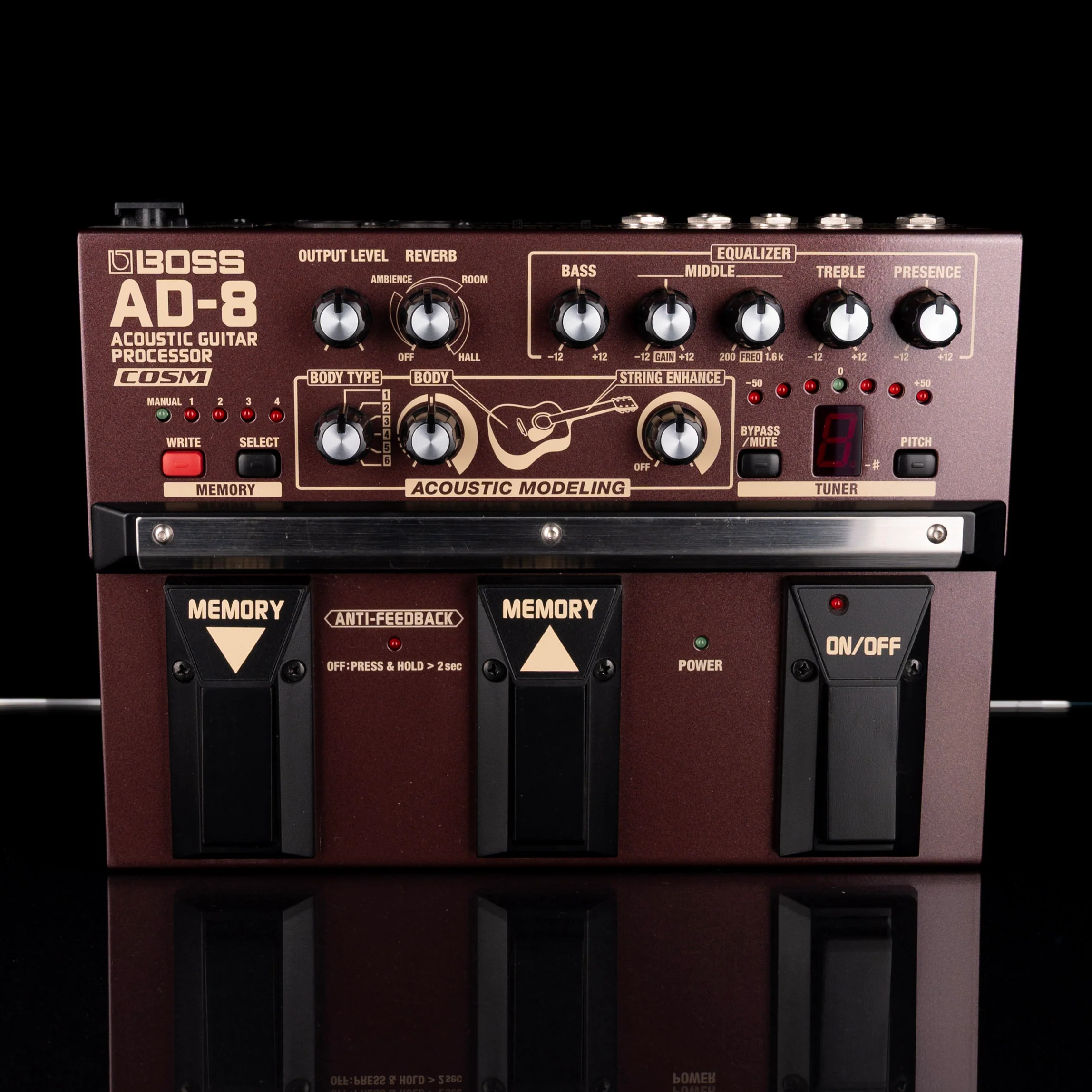 Used Boss AD-8 Acoustic Multi-Effect Guitar Processor Pedal