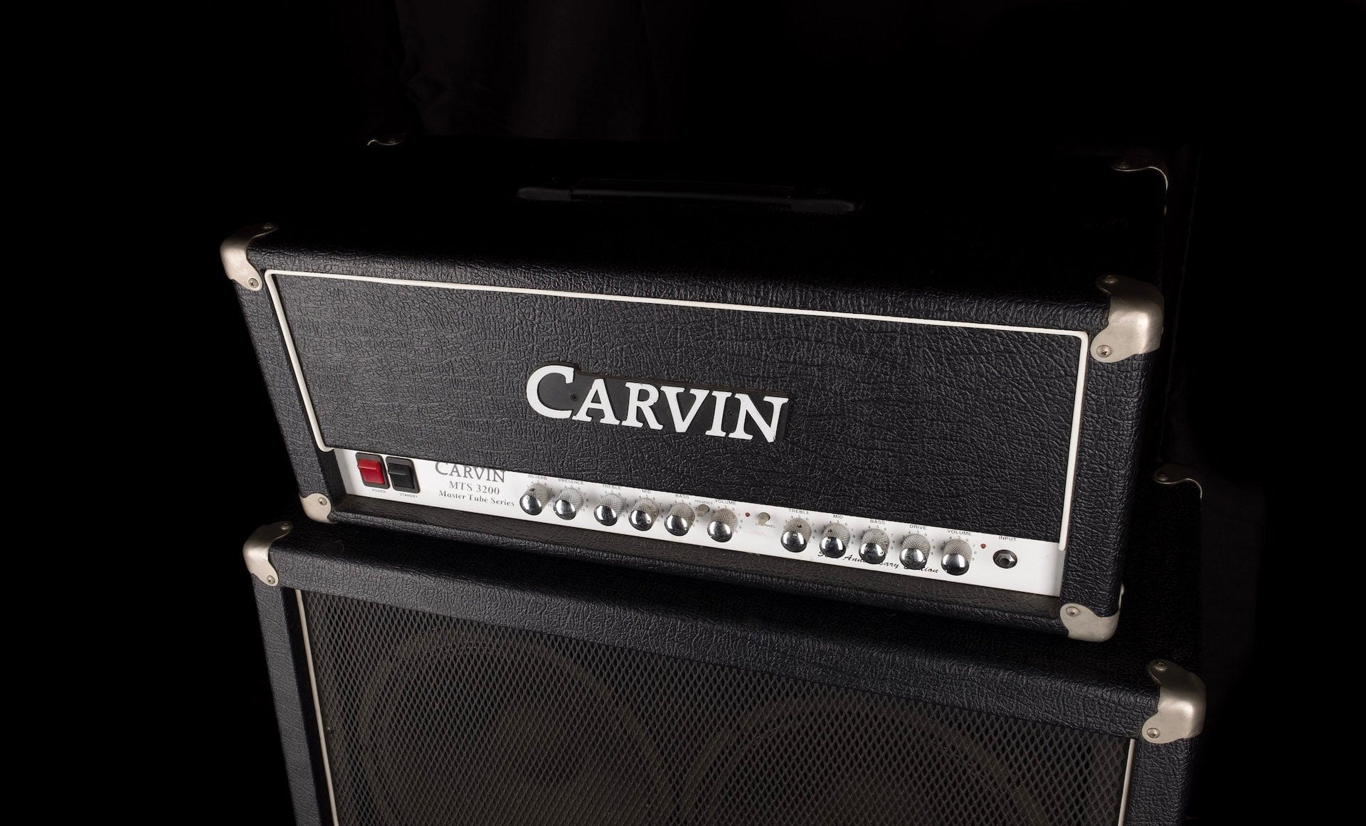 Used Carvin 50th Anniversary Edition MTS 3200 Master Tube Series Head and 4x12" Guitar Amp Cabinet - Image 3