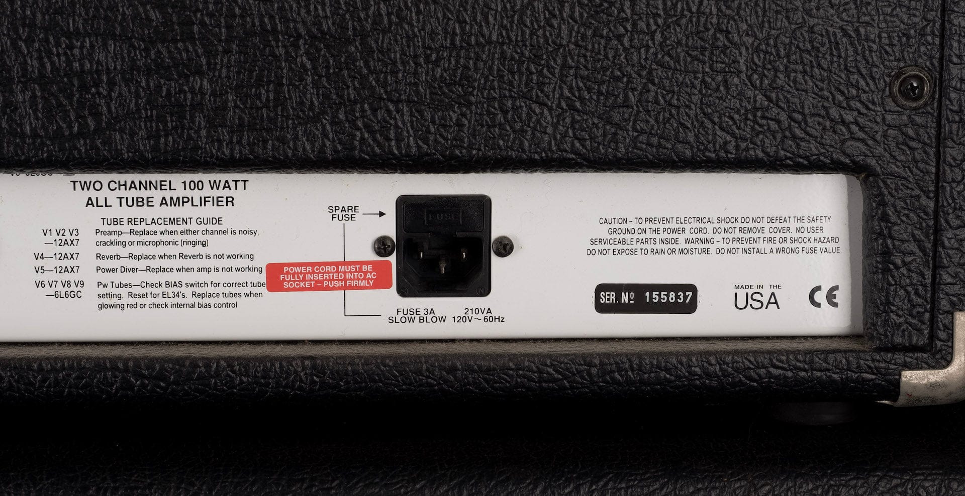 Used Carvin 50th Anniversary Edition MTS 3200 Master Tube Series Head and 4x12" Guitar Amp Cabinet - Image 9