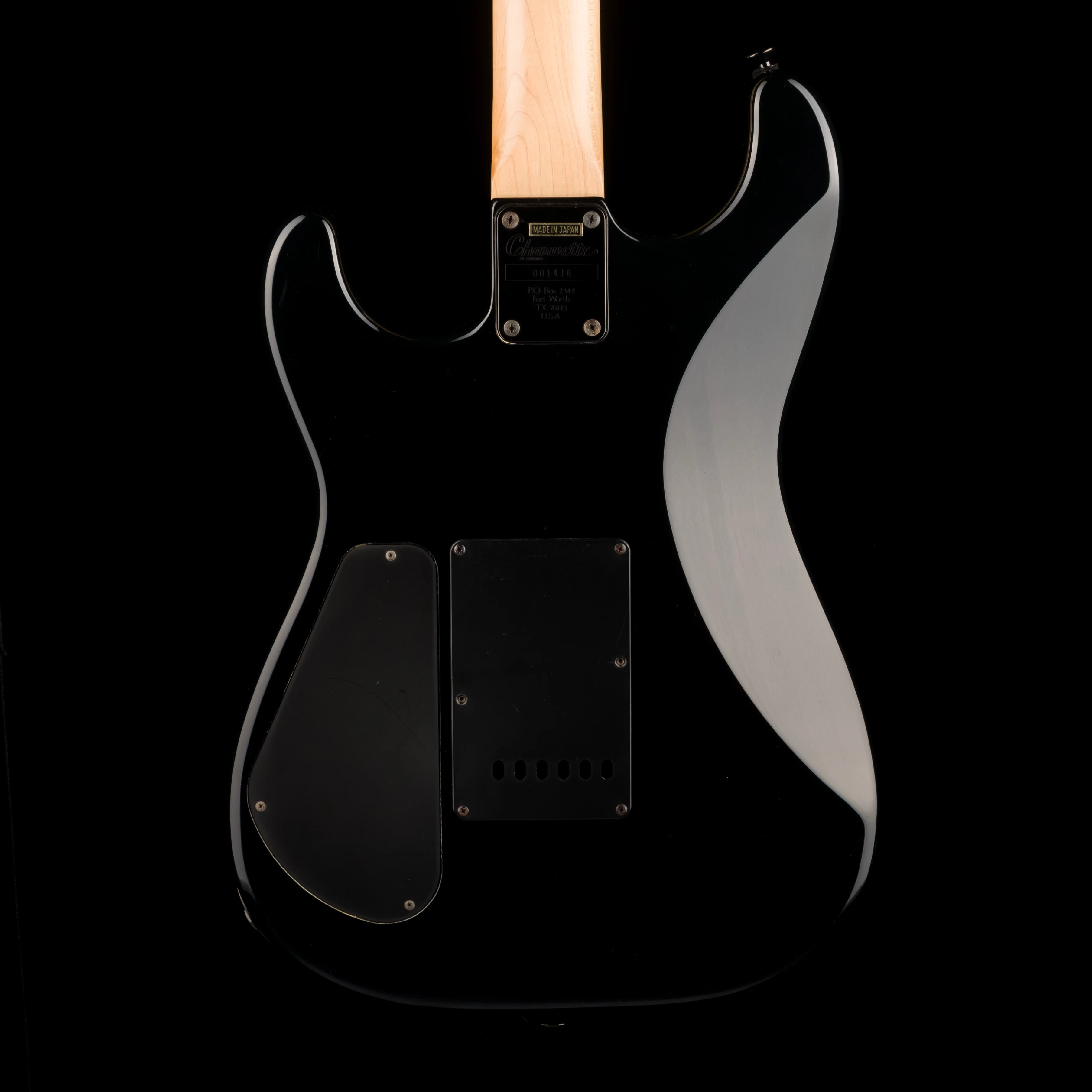 Used Charvel Charvette HSS Black Made in Japan with OHSC - Image 13
