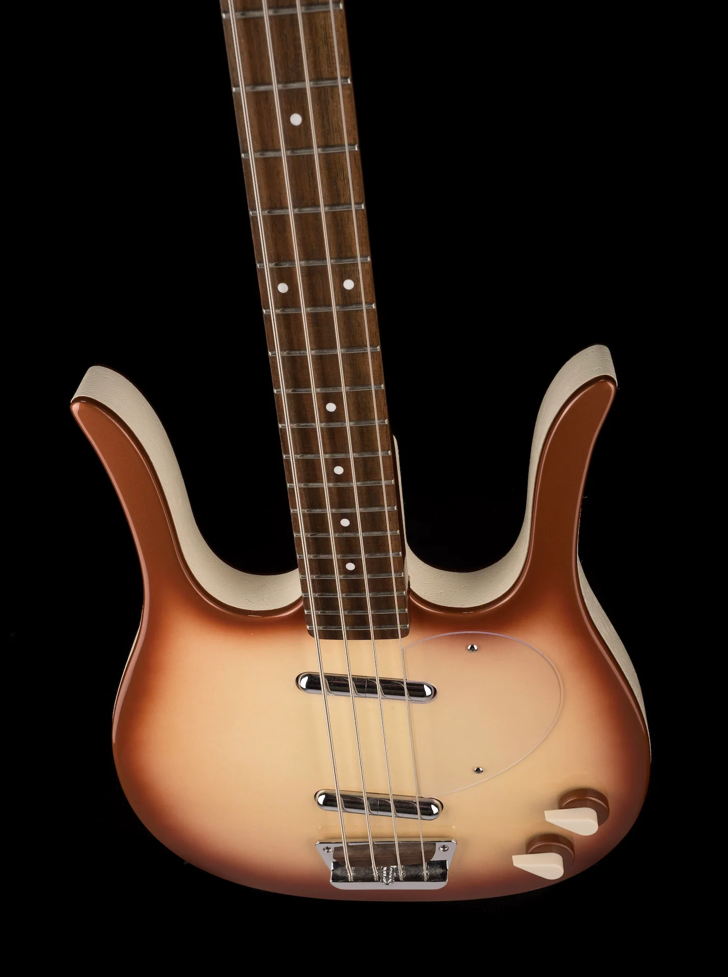 Used Danelectro Longhorn Short-Scale Electric Bass Copper Burst - Image 4