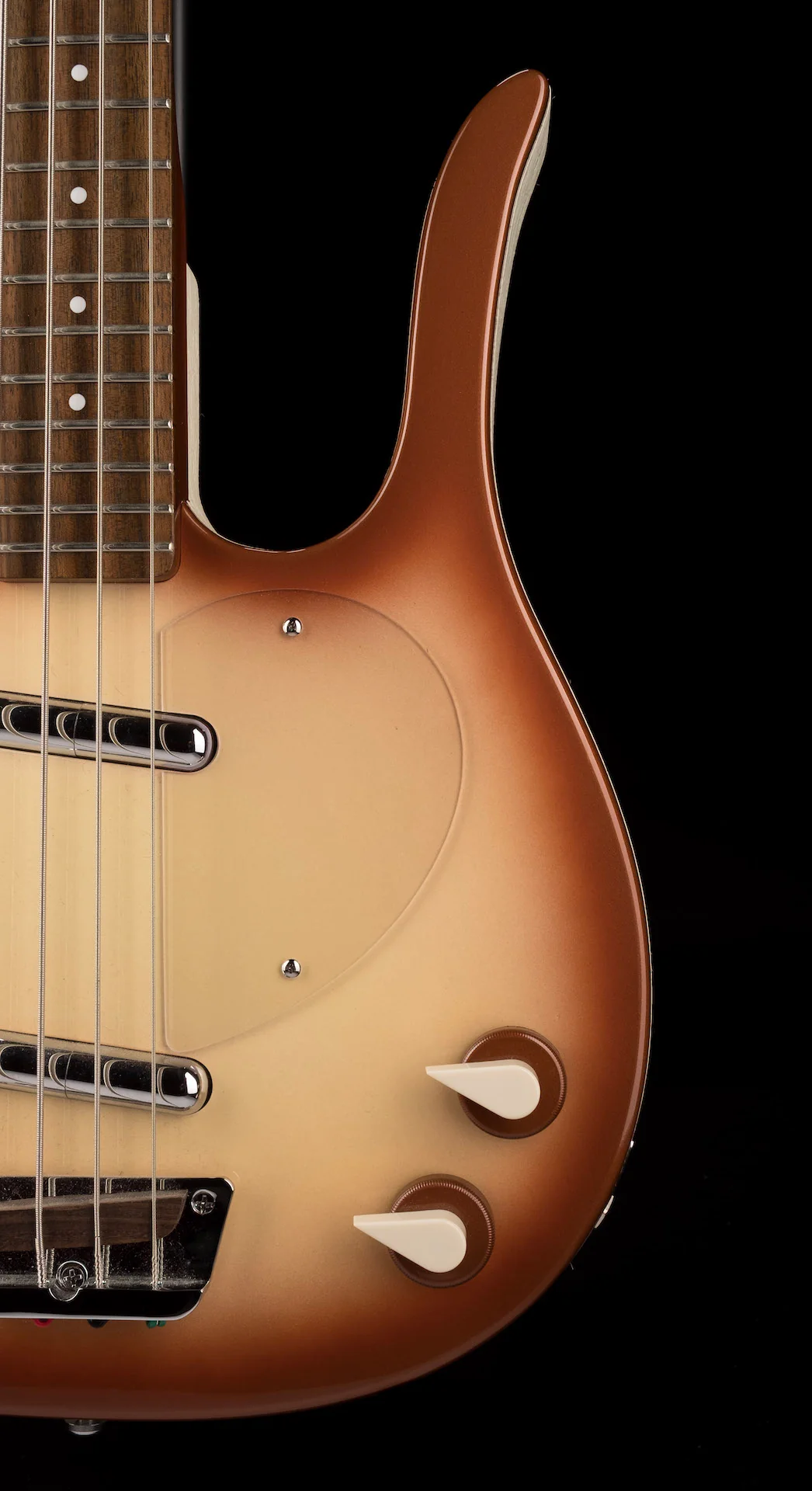 Used Danelectro Longhorn Short-Scale Electric Bass Copper Burst - Image 8