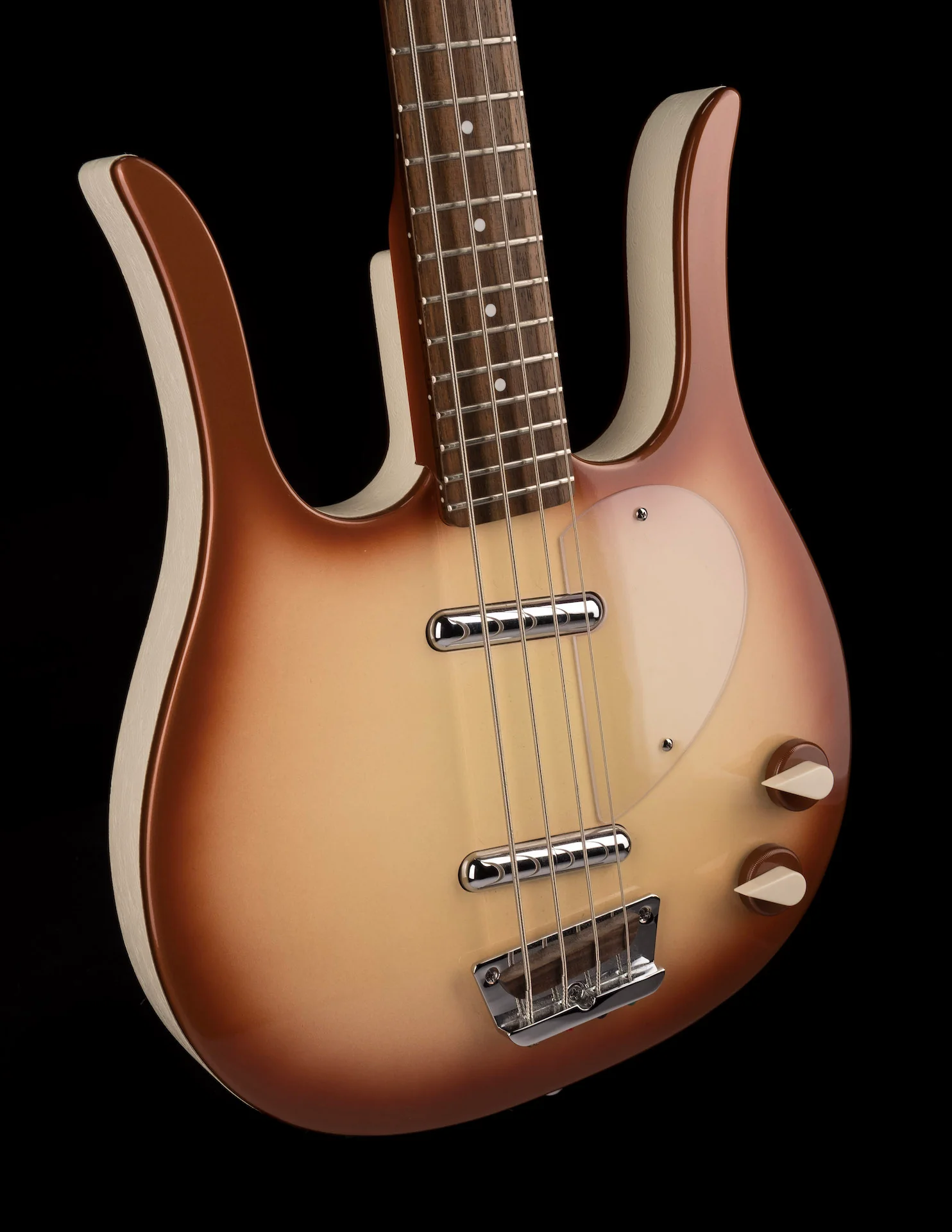 Used Danelectro Longhorn Short-Scale Electric Bass Copper Burst - Image 9