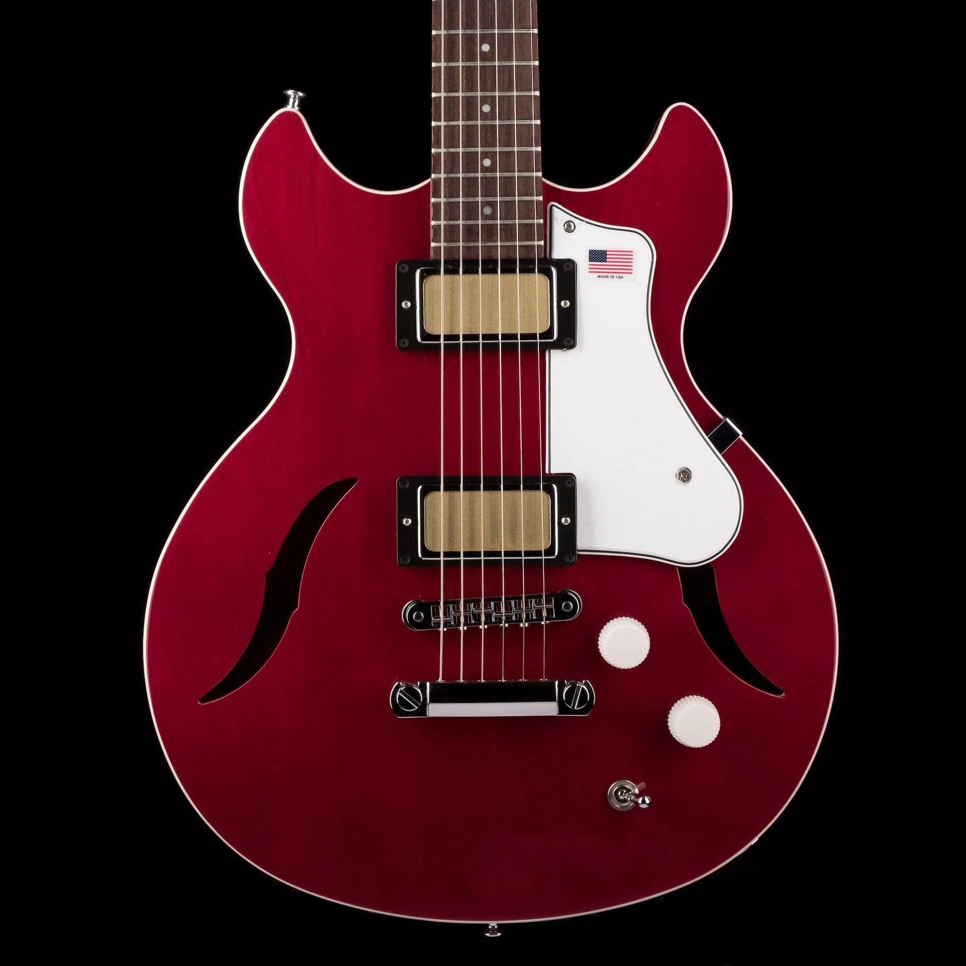 Used Harmony Standard Comet Trans Red with Mono Case