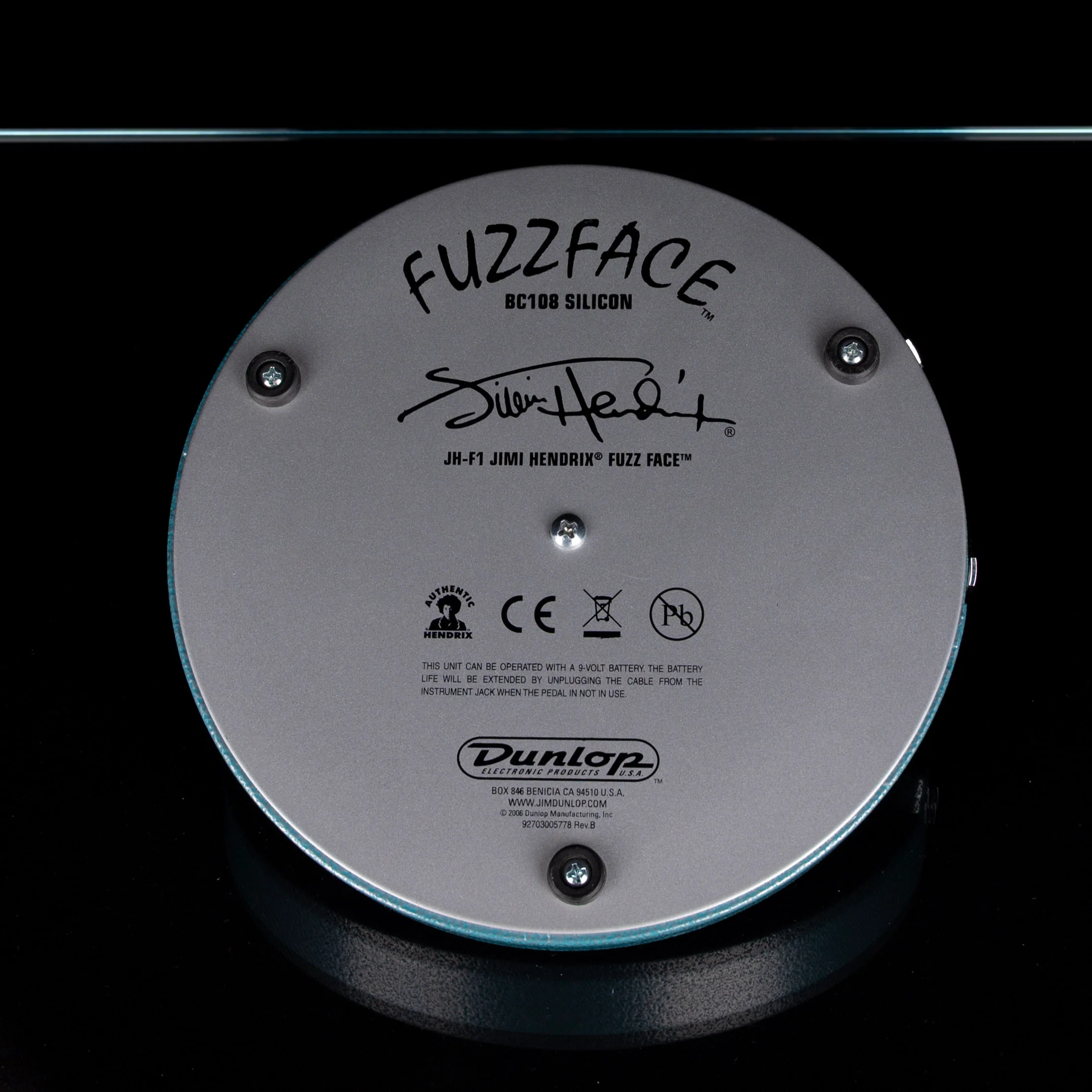 Used Dunlop JHF1 Jimi Hendrix Fuzz Face Blue With Box - Image 3