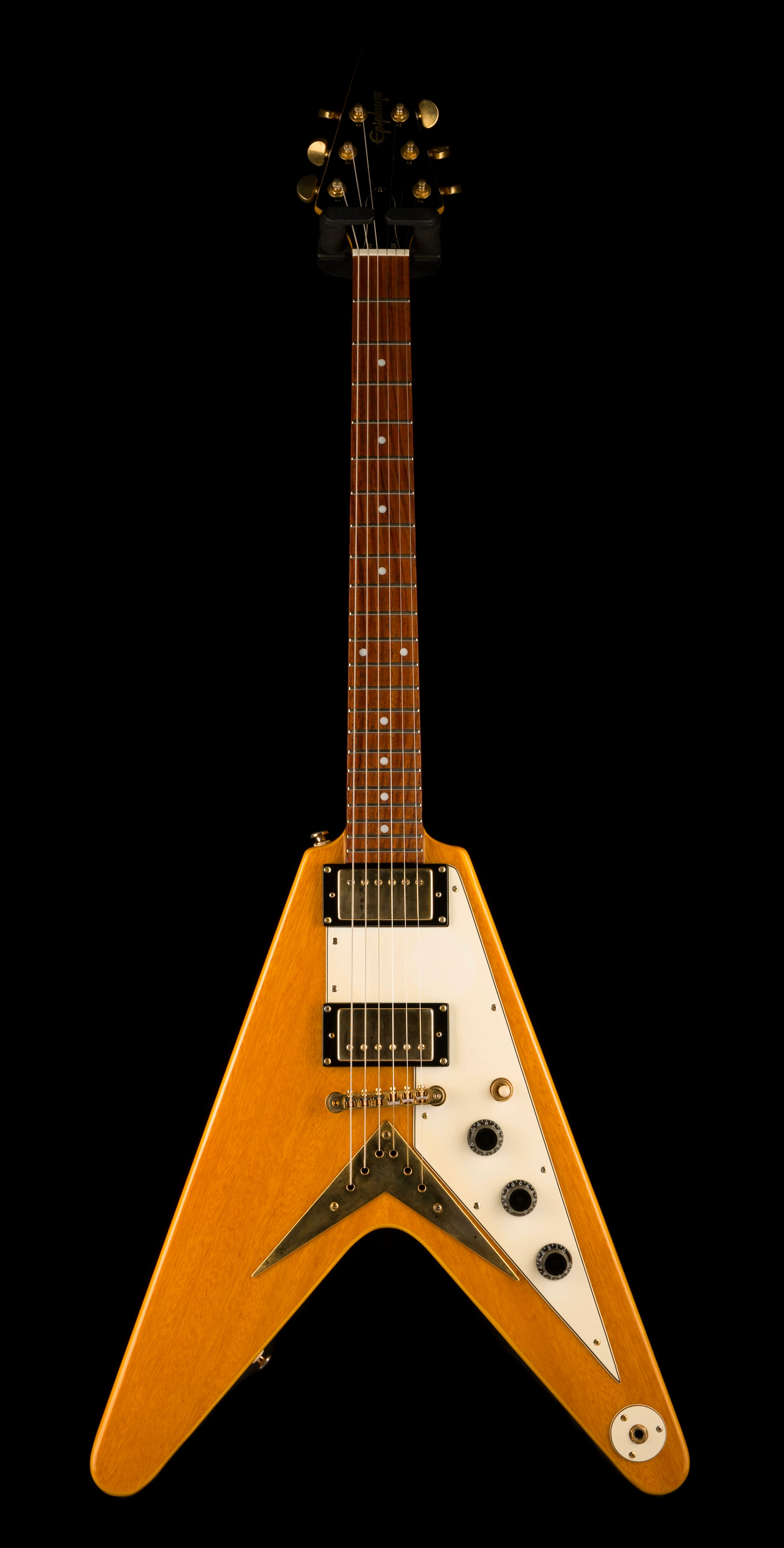 Used Epiphone 1958 Korina Flying V Aged Natural with Gig Bag - Image 2