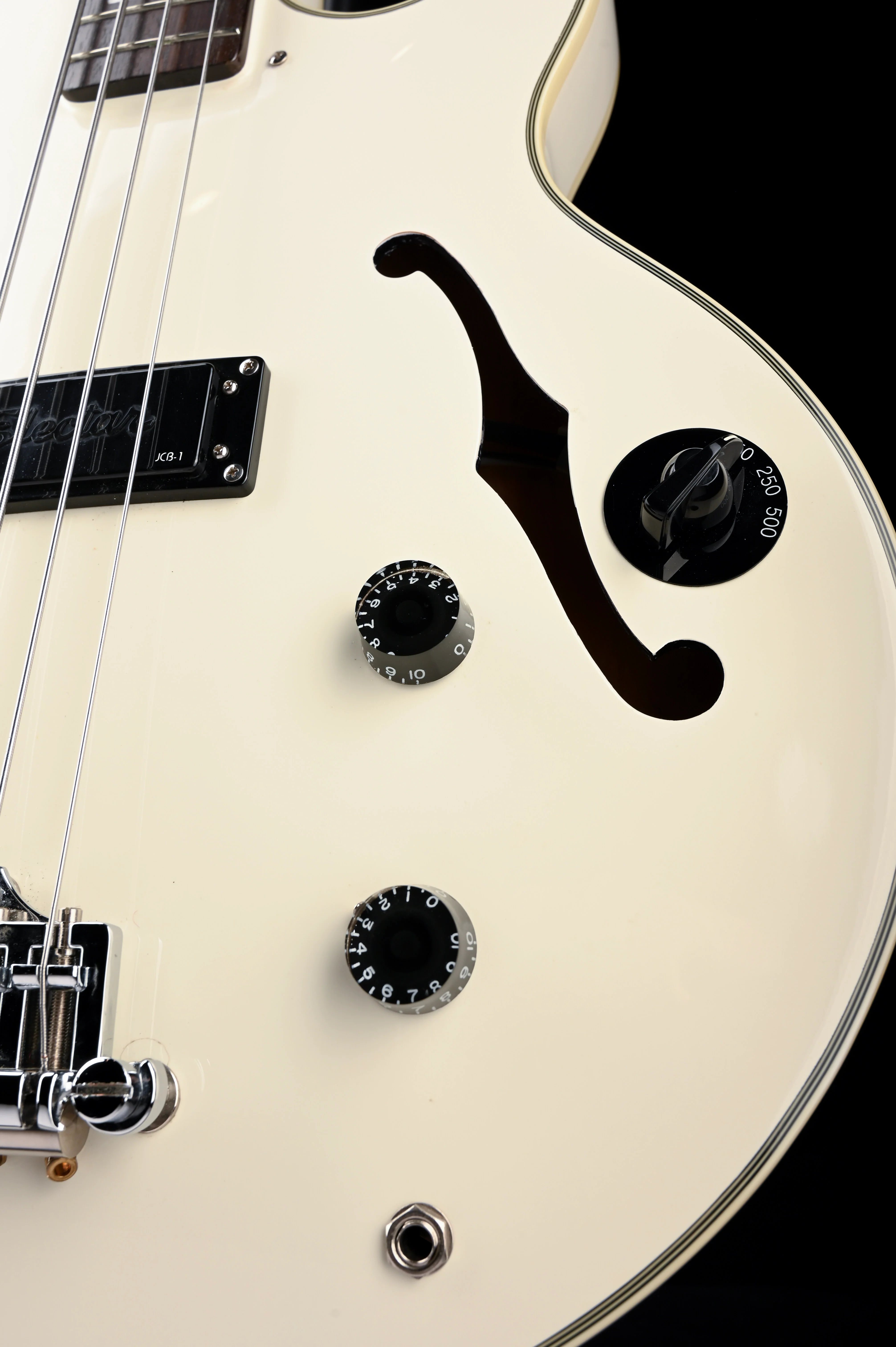 Used Epiphone Limited Edition Jack Casady Semi-Hollow Bass Alpine White with OHSC - Image 8