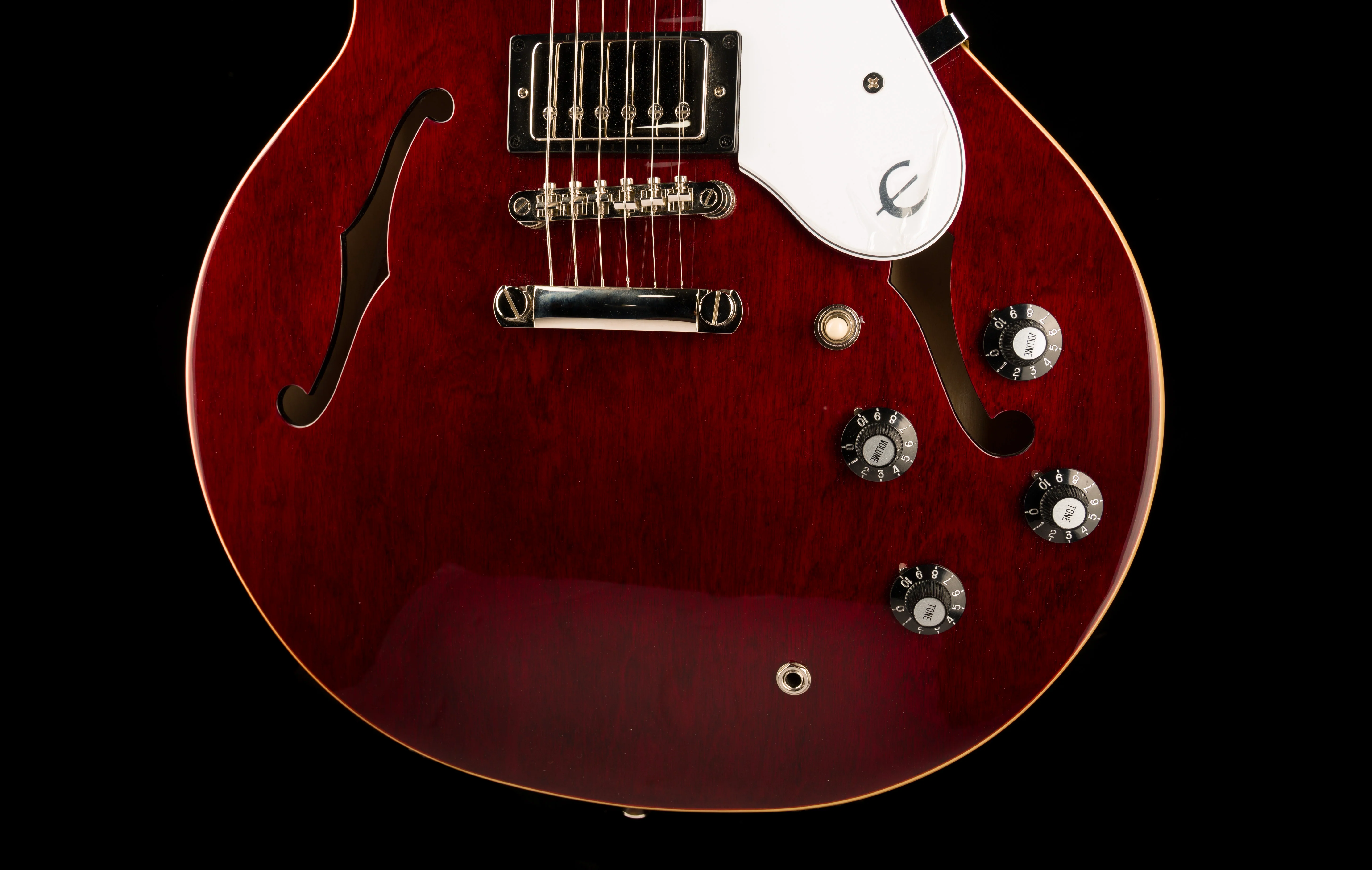 Used Epiphone Noel Gallagher Riviera Dark Wine Red Electric Guitar - Image 5
