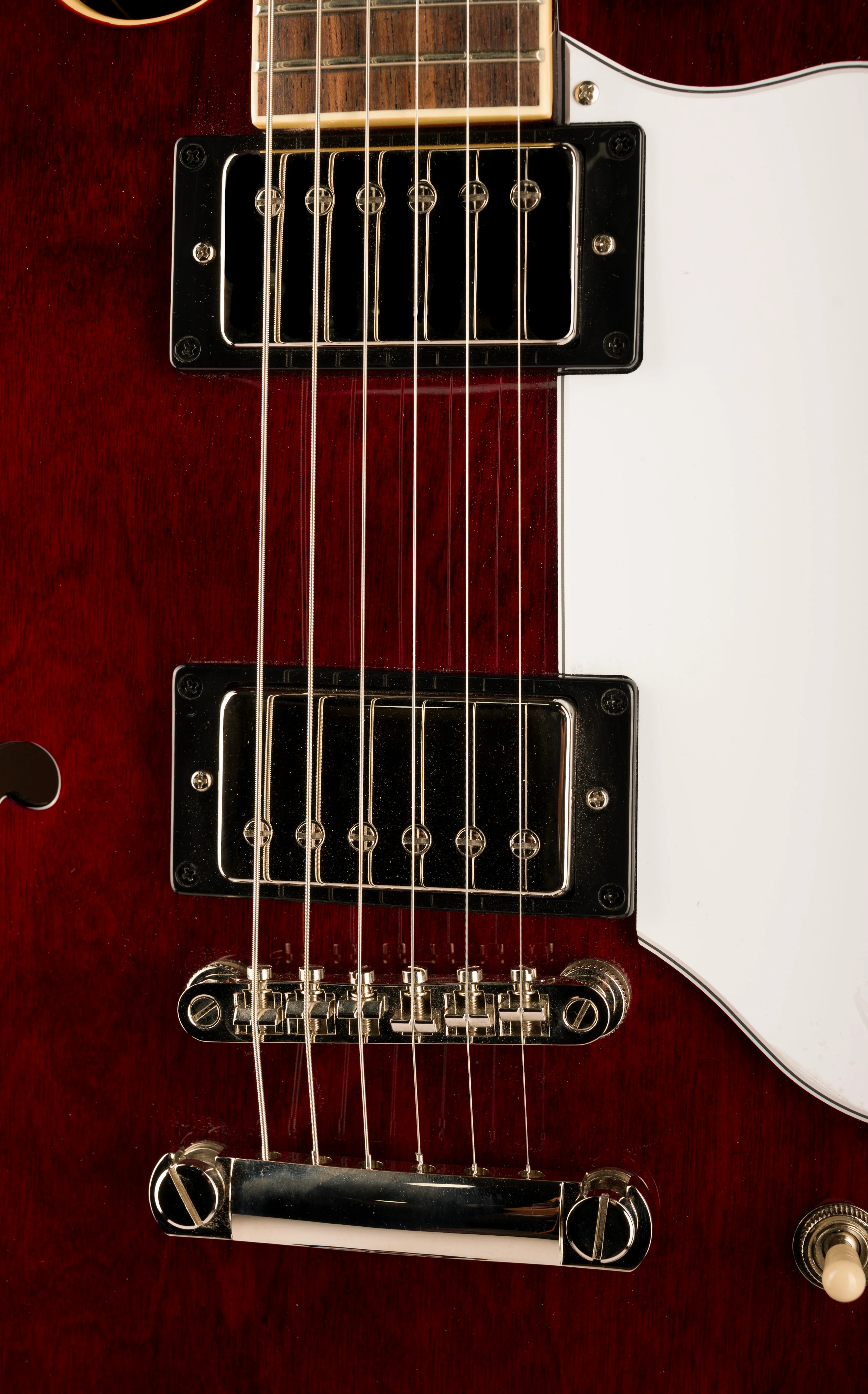 Used Epiphone Noel Gallagher Riviera Dark Wine Red Electric Guitar - Image 7