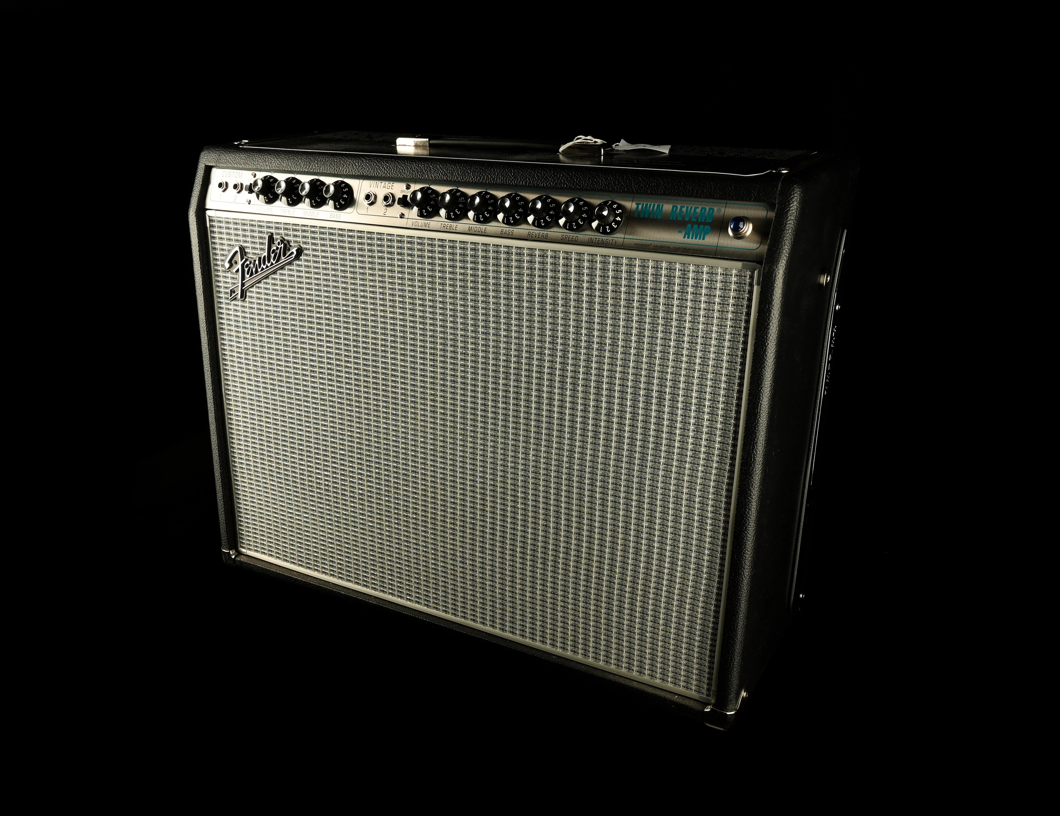 Used Fender '68 Custom Twin Reverb Guitar Amp Combo with Footswitch - Image 2