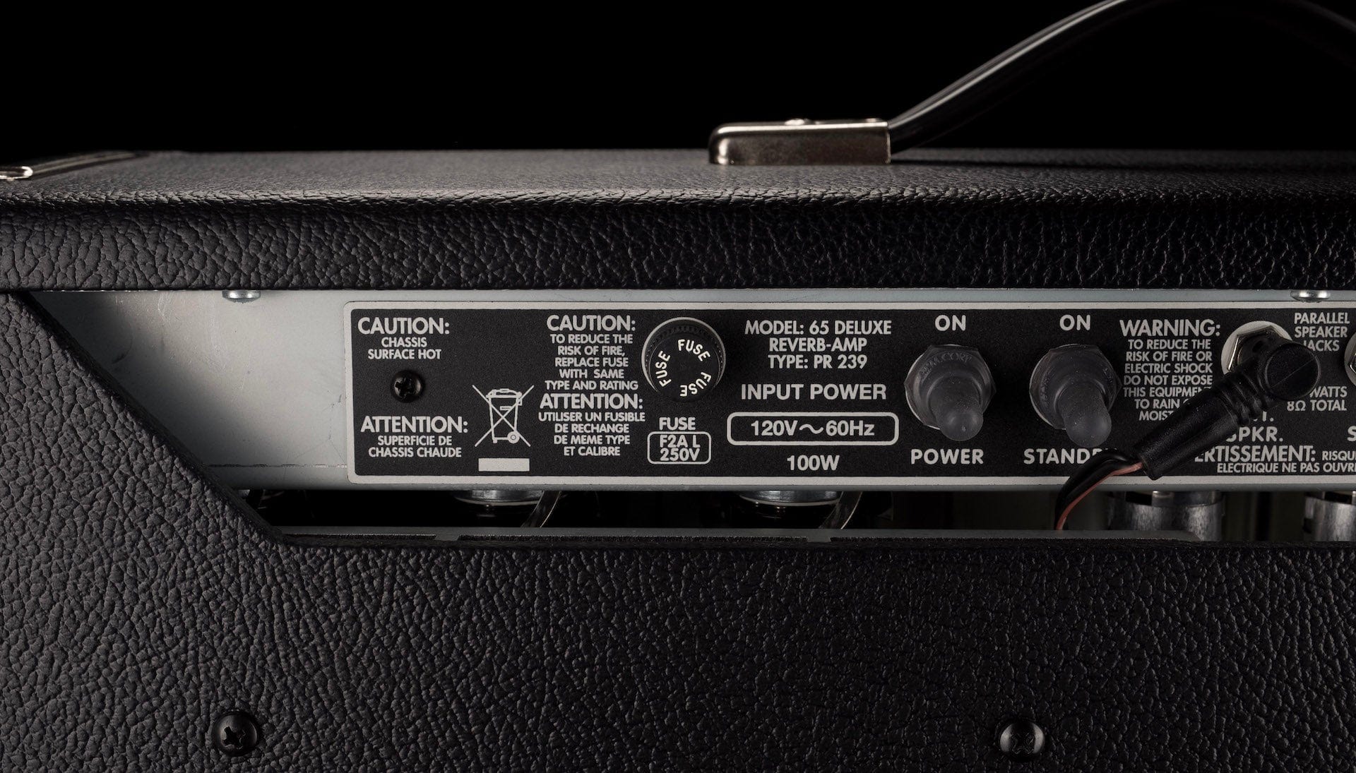 Used Fender '65 Deluxe Reverb 75th Anniversary Guitar Amp Combo - Image 11