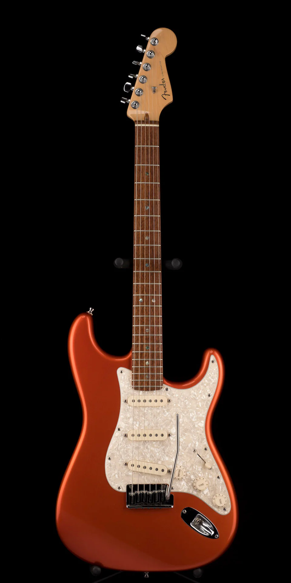 Used '05 Fender American Deluxe Stratocaster Candy Tangerine with Case - Image 2