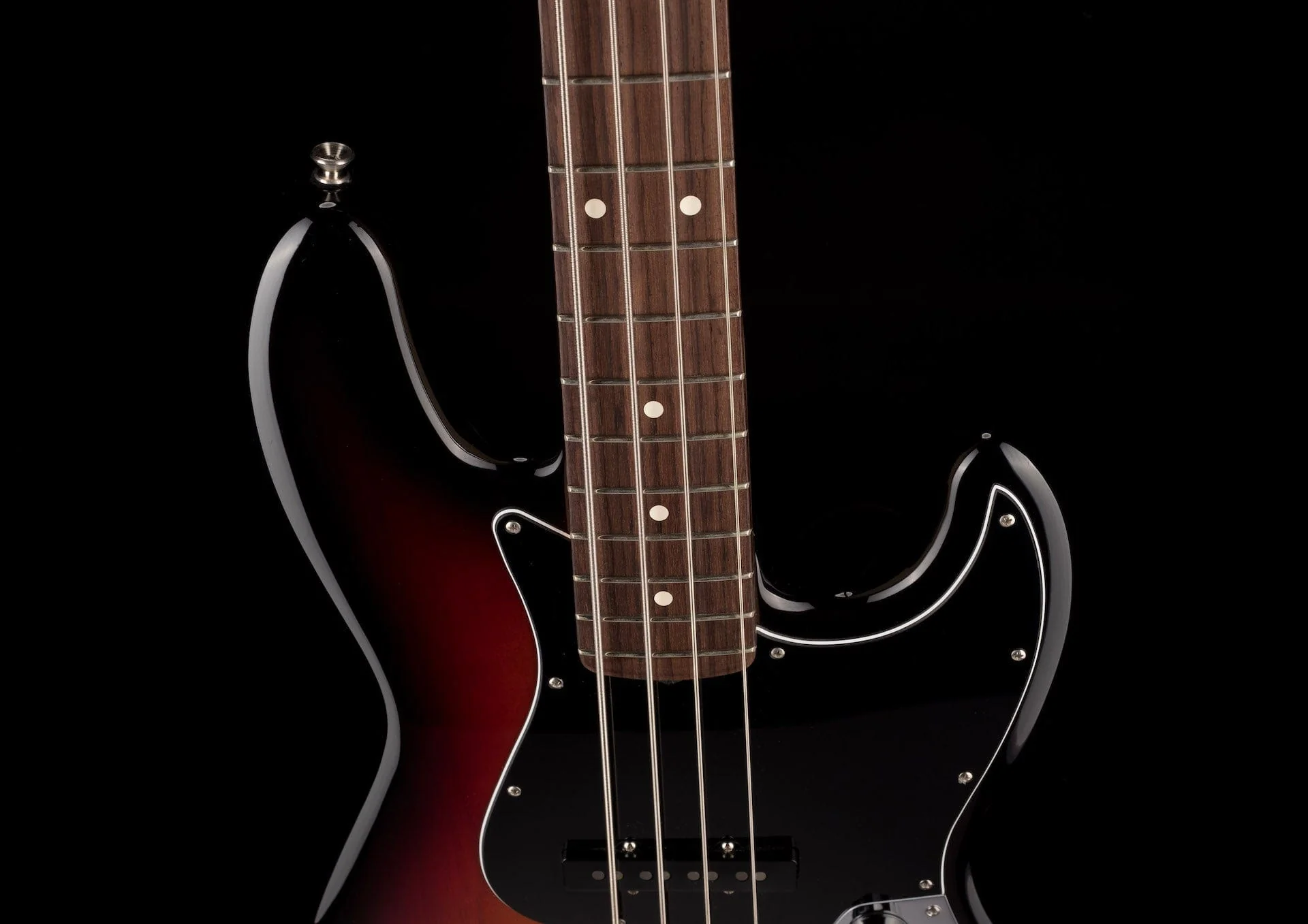 Used 2019 Fender American Performer Jazz Bass 3-Tone Sunburst with Case - Image 3