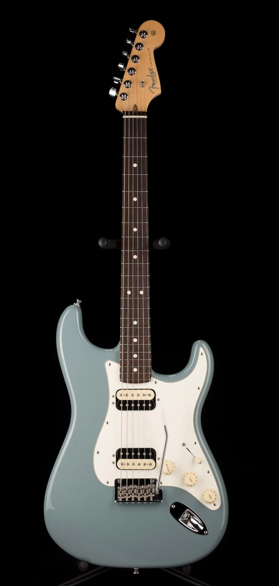 Used 2019 Fender American Pro Stratocaster HH ShawBucker Sonic Gray With Gig Bag - Image 2