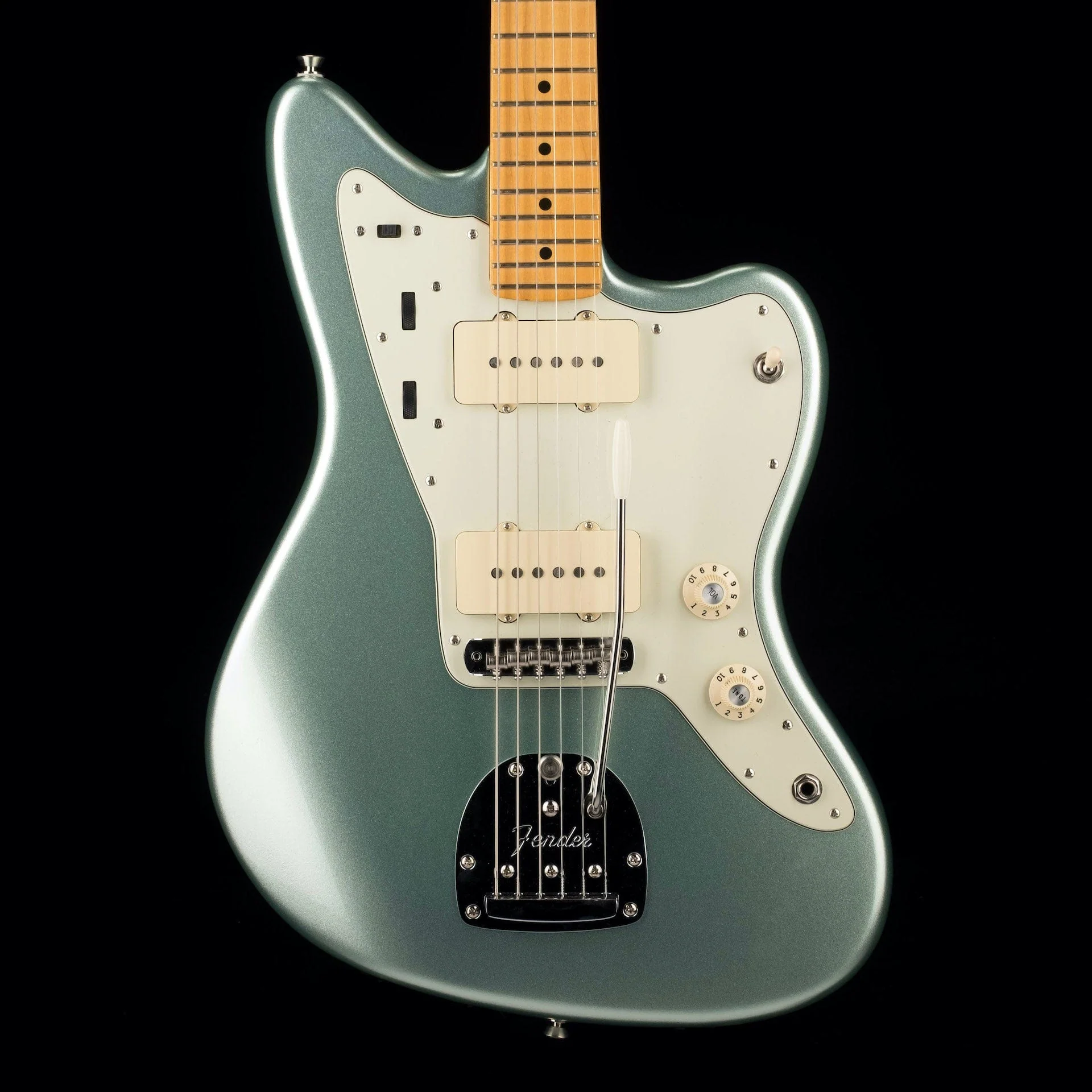 Used 2020 Fender American Professional II Jazzmaster Mystic Surf Green with OHSC
