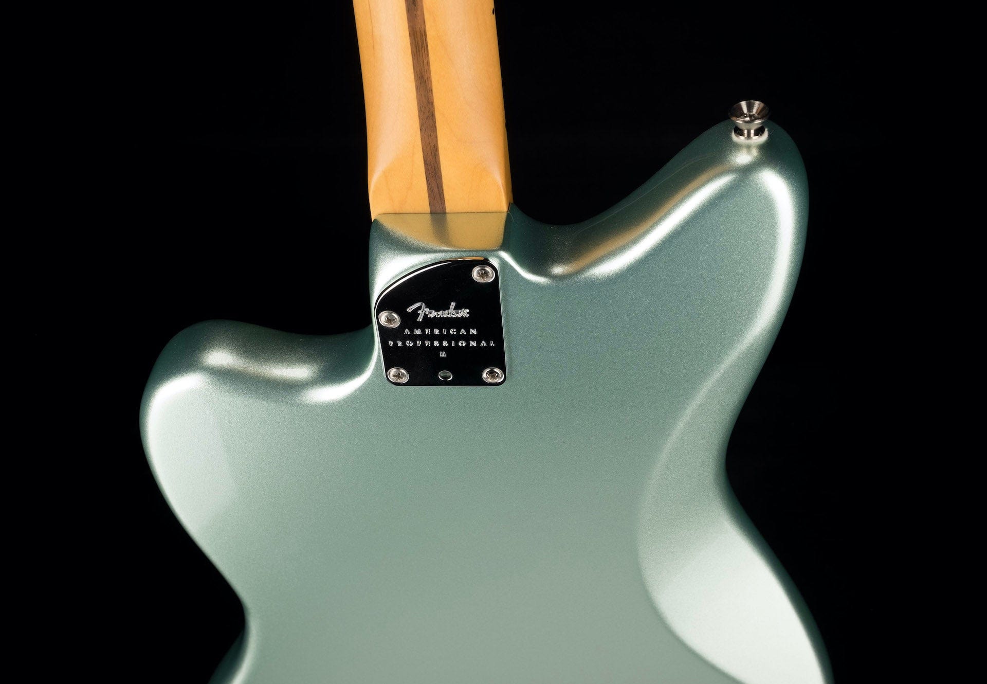 Used 2020 Fender American Professional II Jazzmaster Mystic Surf Green with OHSC - Image 13