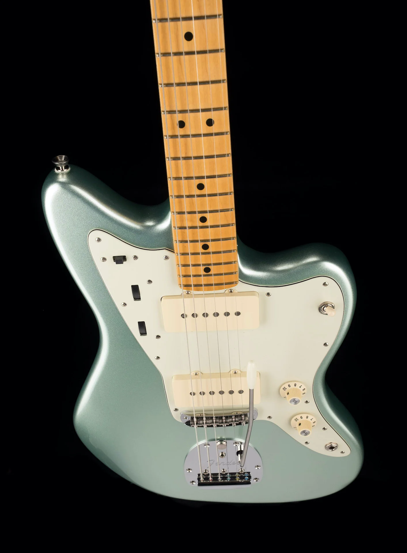 Used 2020 Fender American Professional II Jazzmaster Mystic Surf Green with OHSC - Image 4