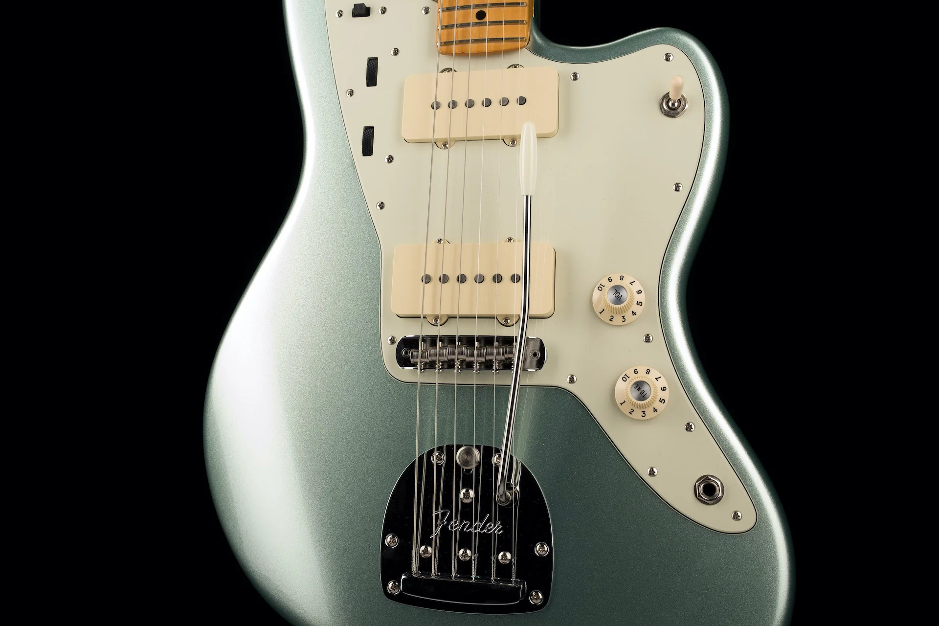 Used 2020 Fender American Professional II Jazzmaster Mystic Surf Green with OHSC - Image 6