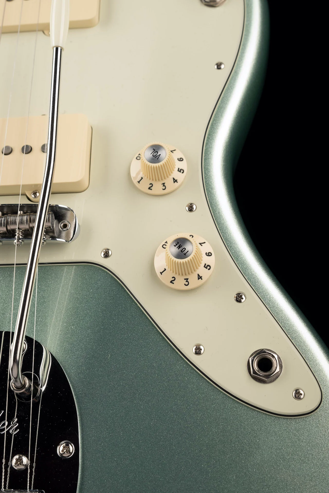 Used 2020 Fender American Professional II Jazzmaster Mystic Surf Green with OHSC - Image 8