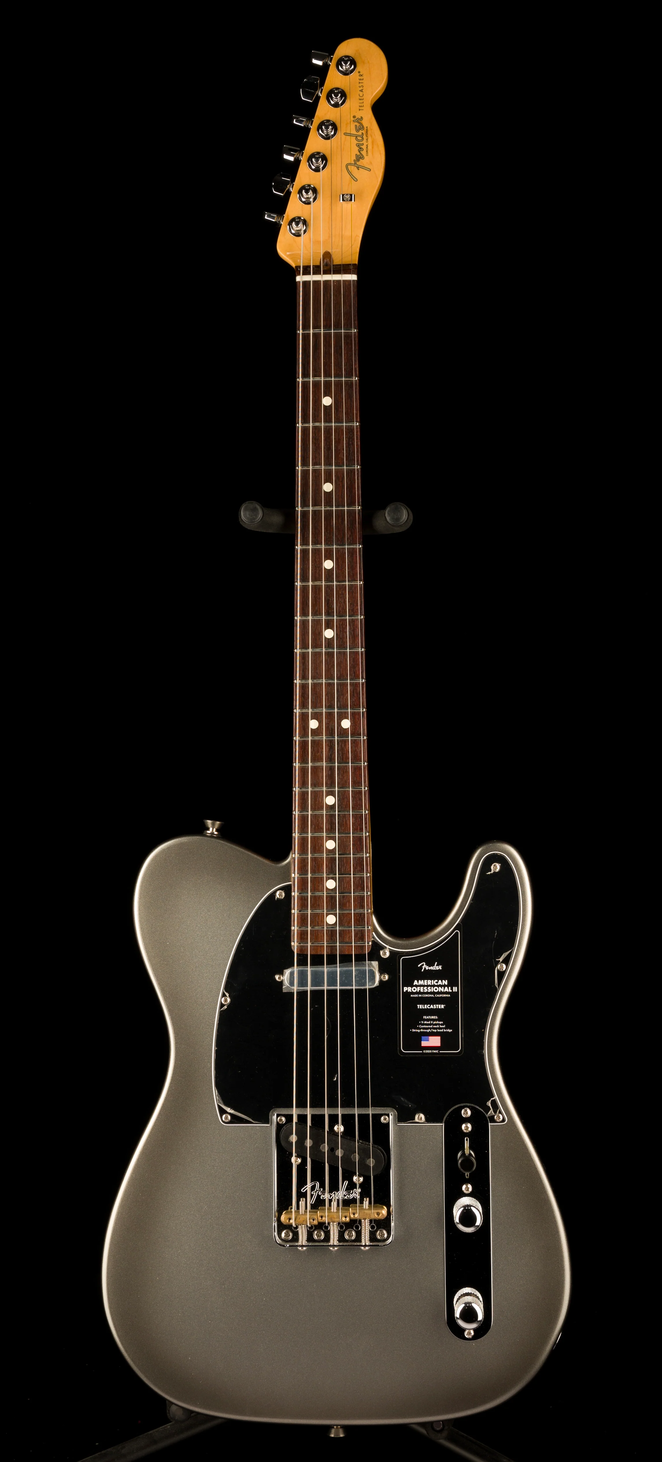 Used Fender American Professional II Telecaster Rosewood Board Mercury With Case - Image 2