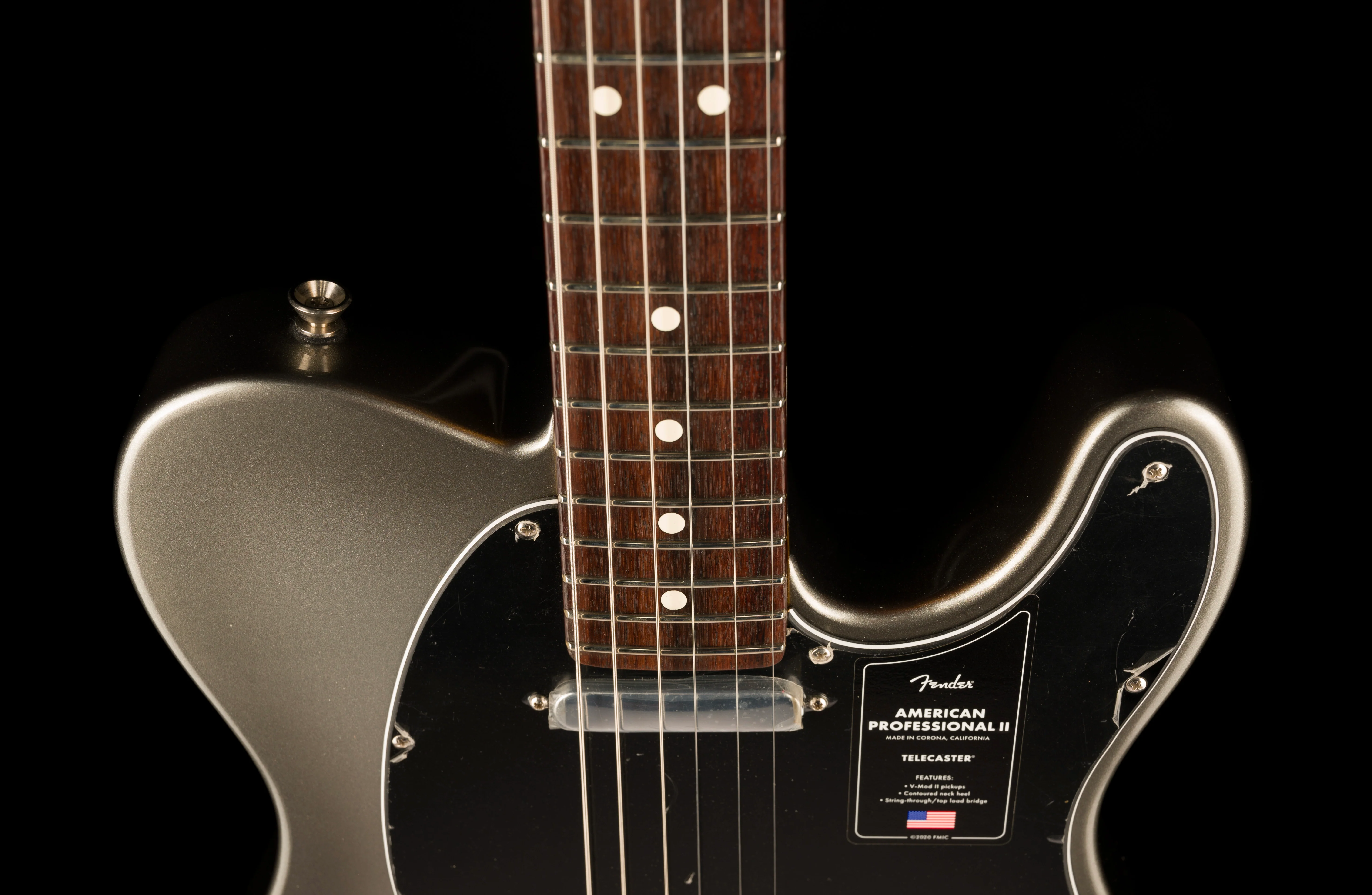 Used Fender American Professional II Telecaster Rosewood Board Mercury With Case - Image 3