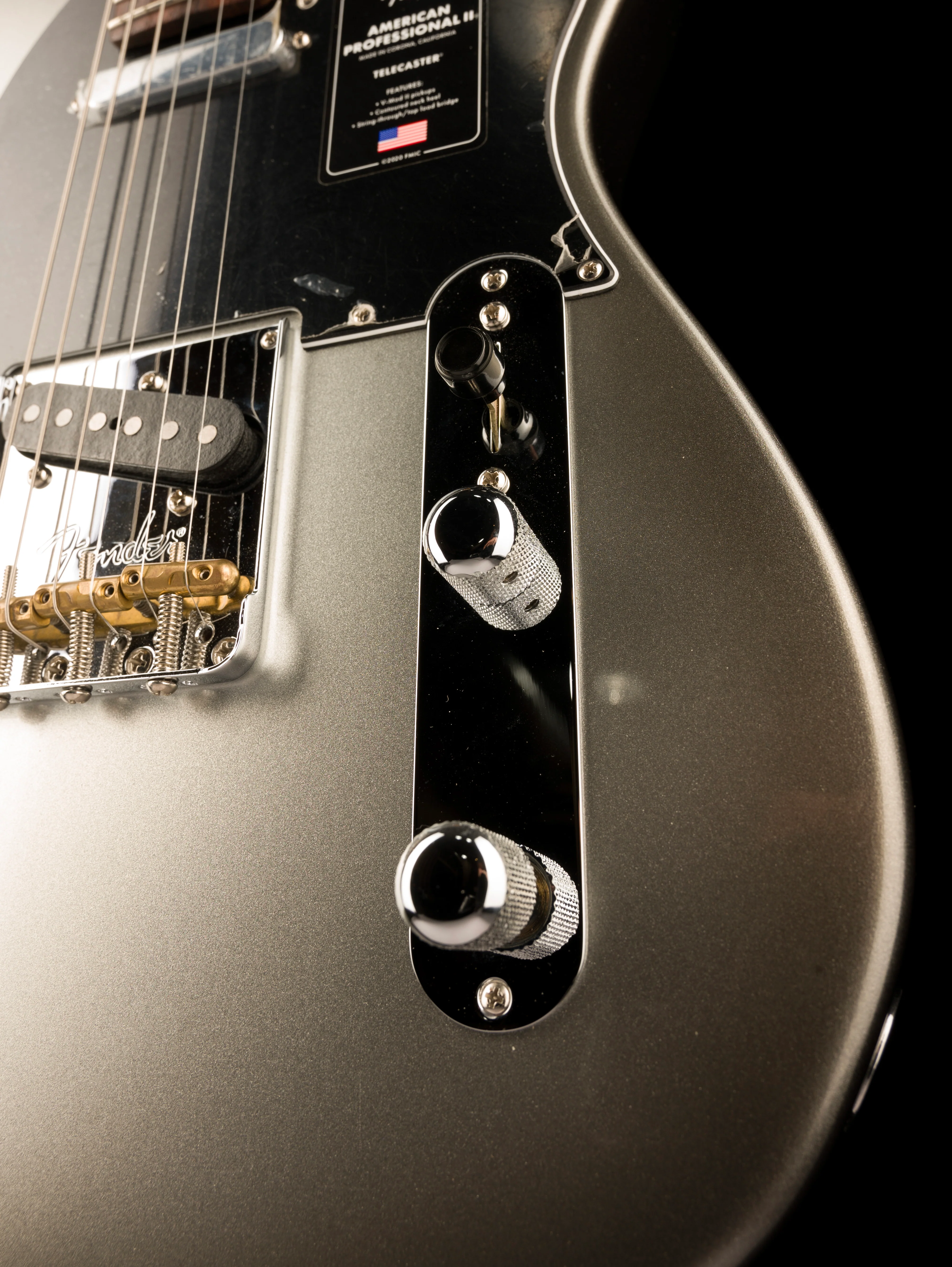 Used Fender American Professional II Telecaster Rosewood Board Mercury With Case - Image 7