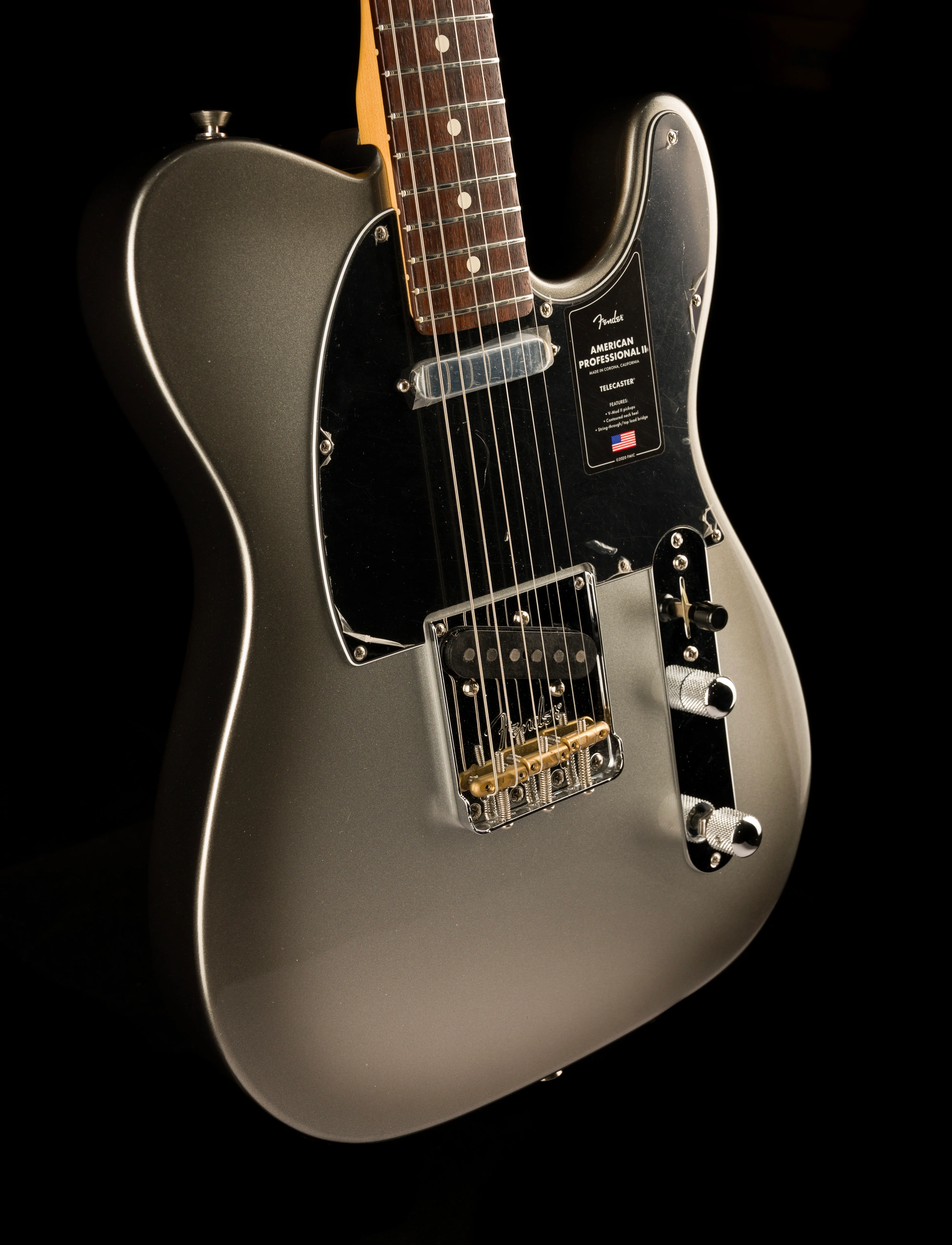 Used Fender American Professional II Telecaster Rosewood Board Mercury With Case - Image 9