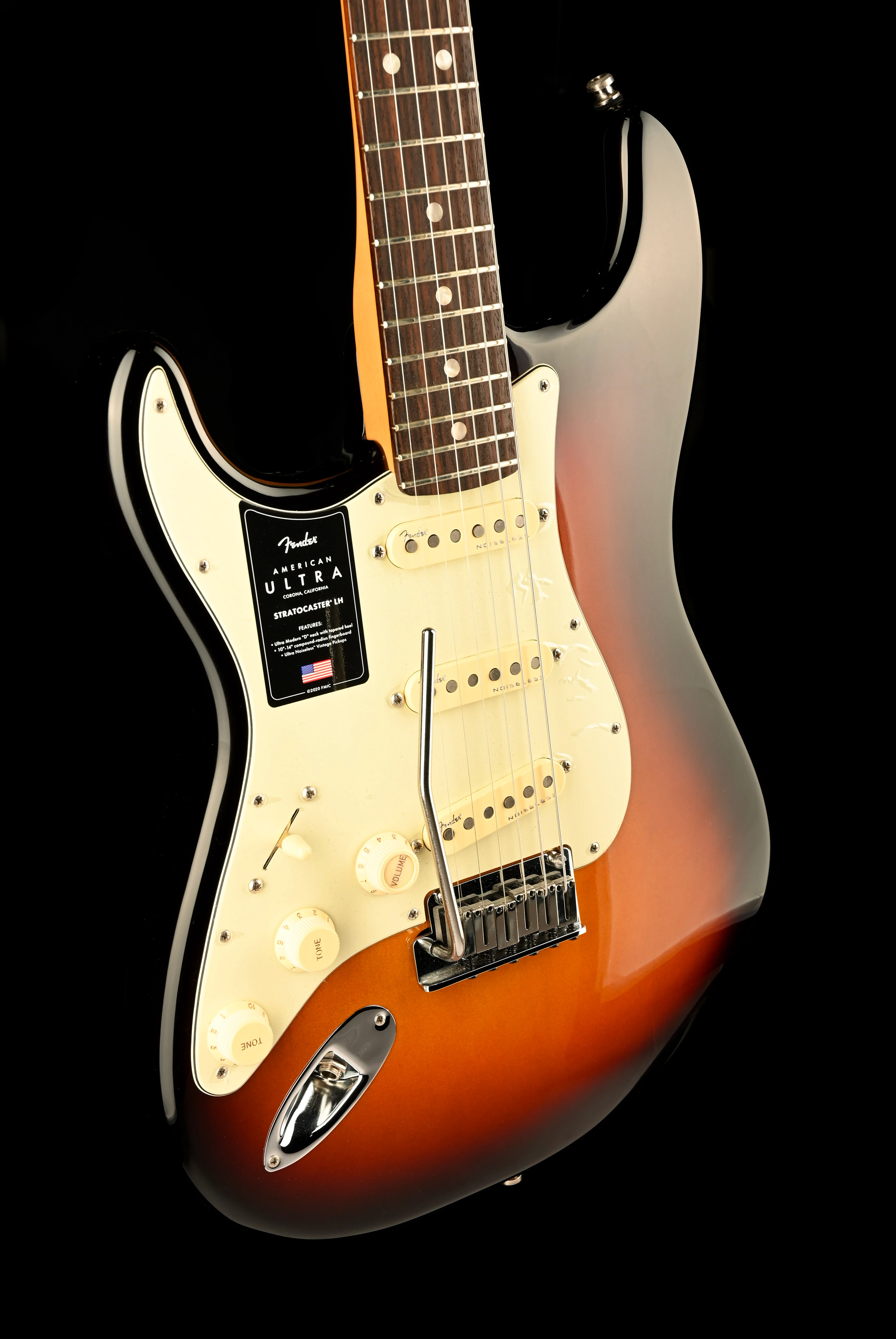 Used Fender American Ultra Stratocaster Left-Handed Ultraburst With OHSC - Image 11